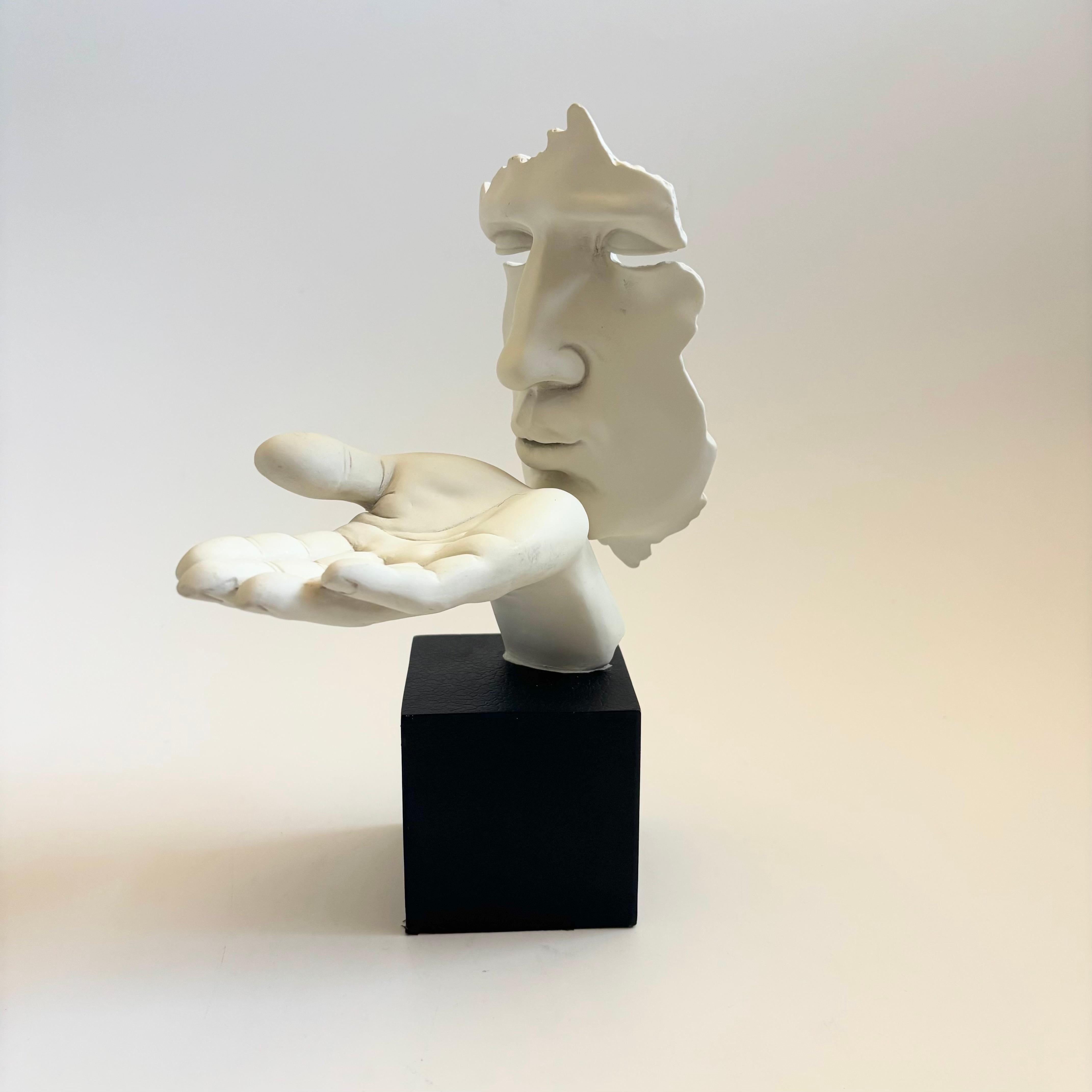 Blowing a Kiss Sculpture - Vitruvian Collection by TMS For Sale 2
