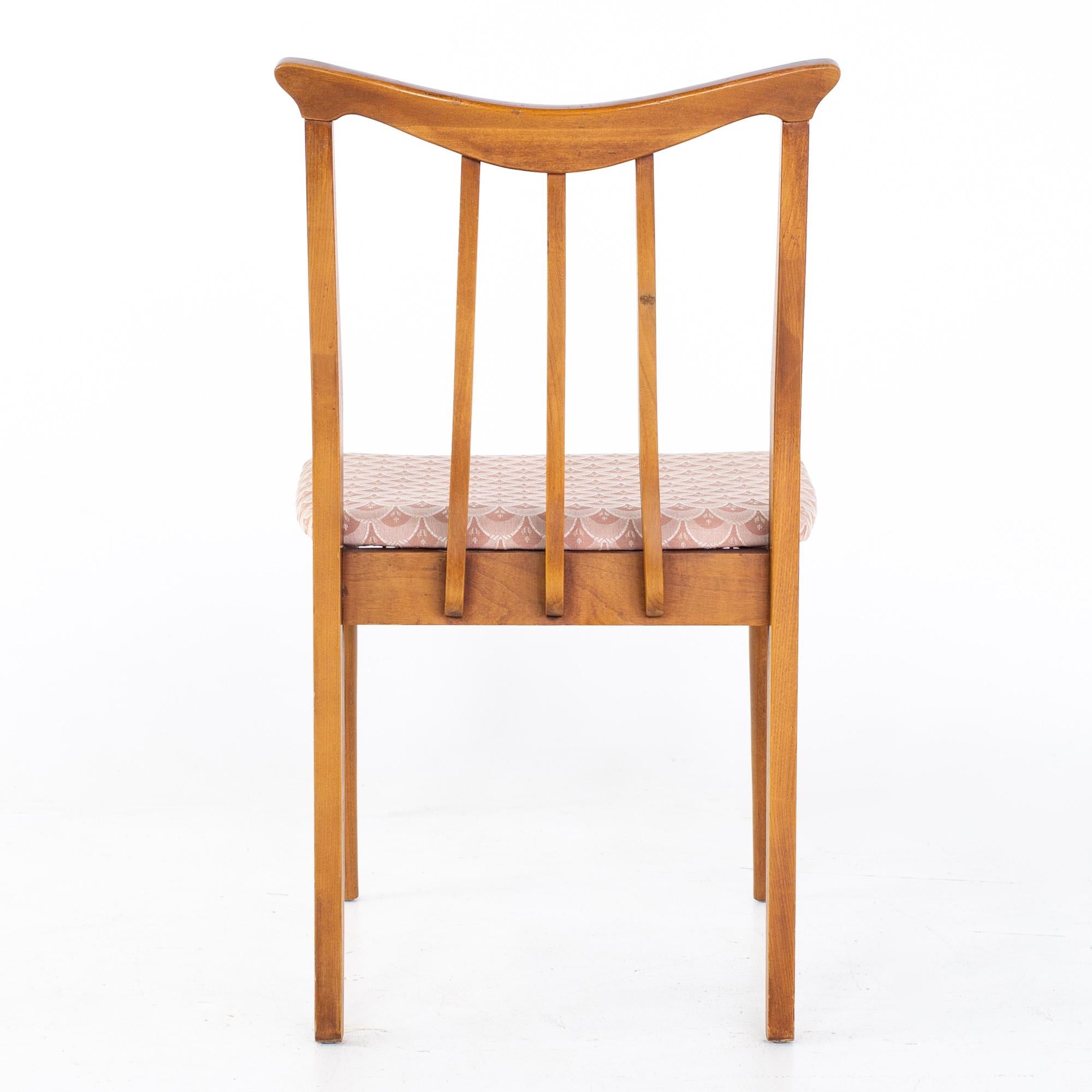 Blowing Rock Mid Century Walnut Dining Chairs, Set of 8 11