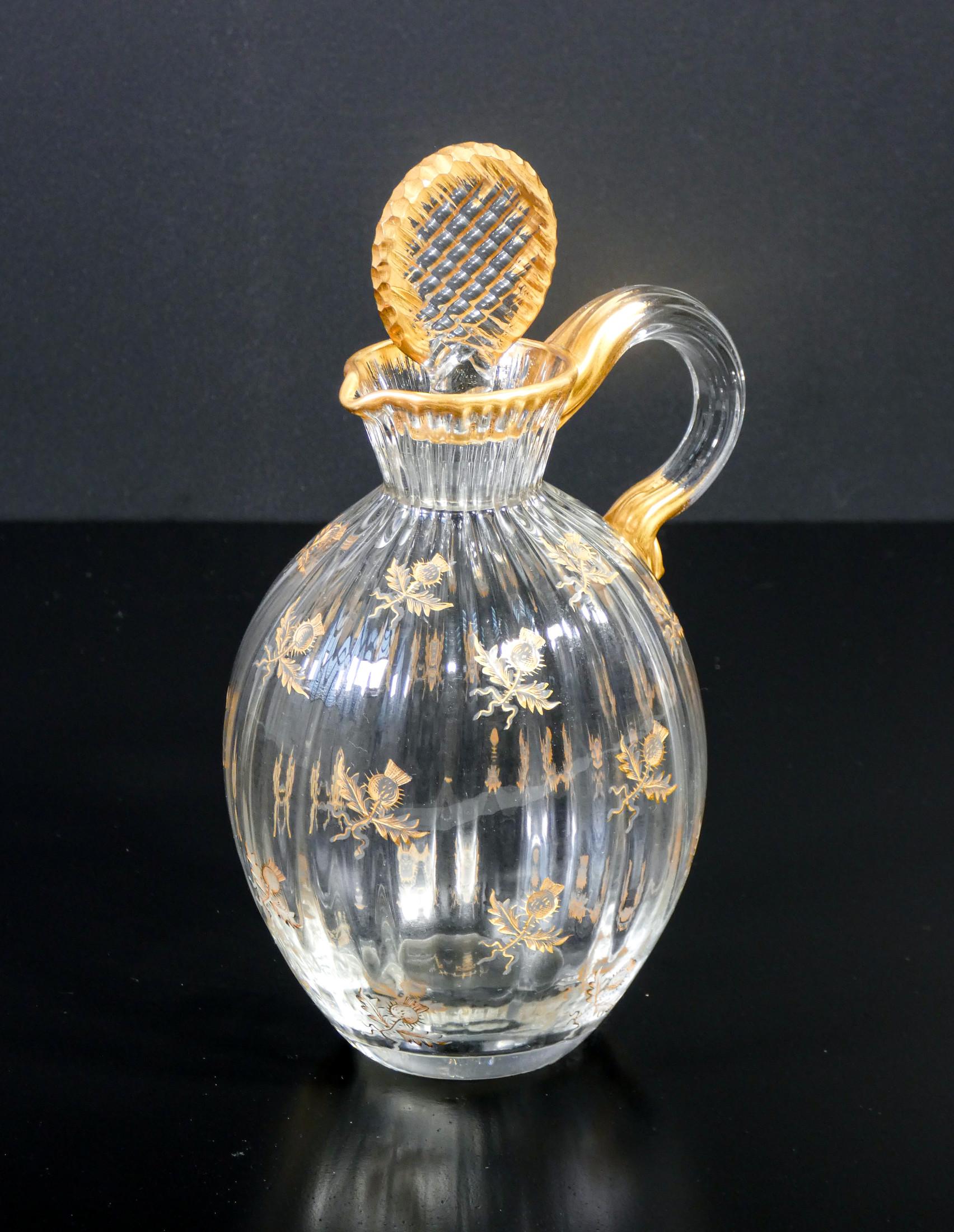 Other Blown and Engraved Glass Pourer, Daum Nancy, from the 'Service Ducal', 1891