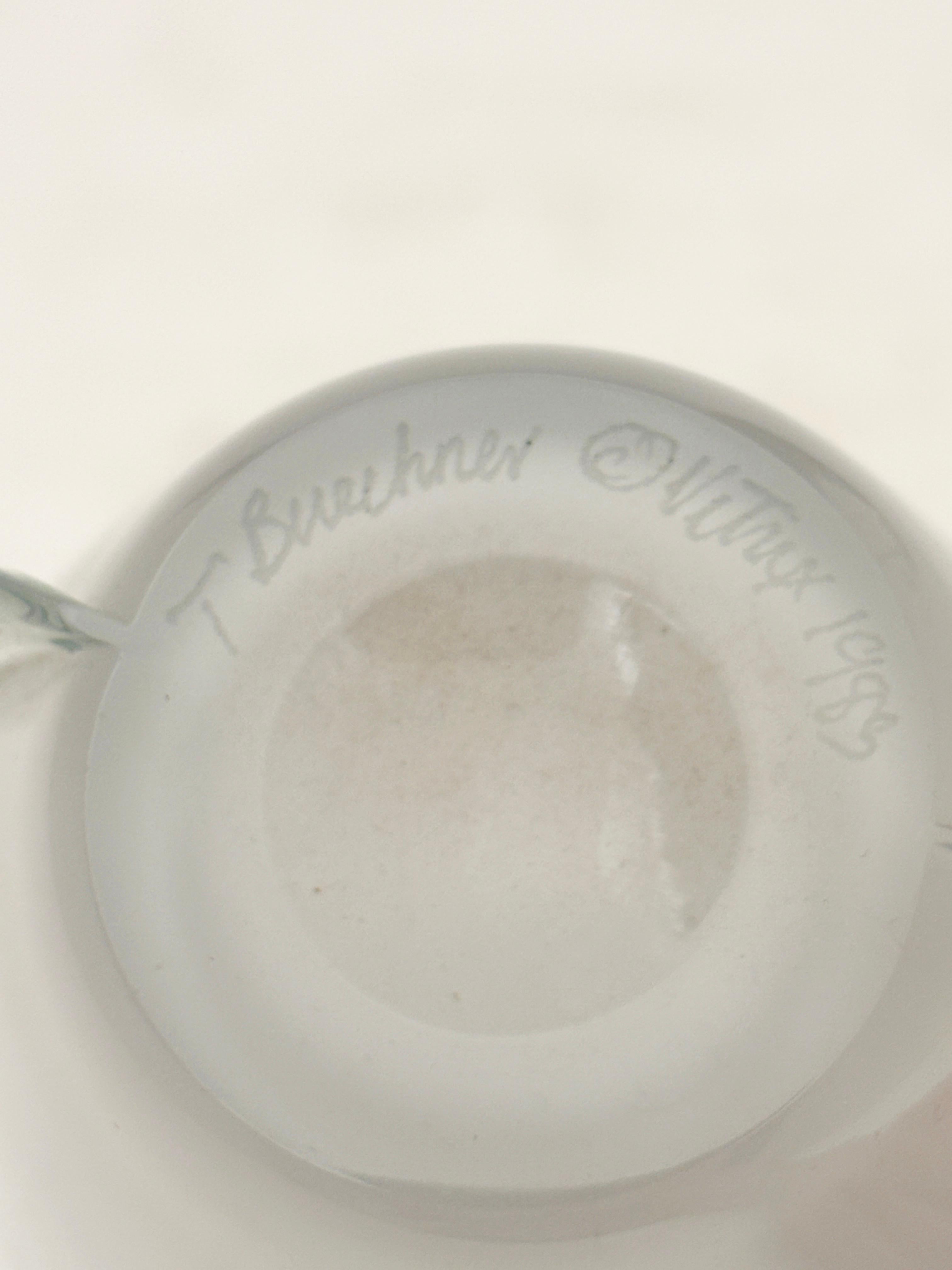 Vase en verre d'art soufflé par Thomas Buechner pour Vitrix Hot Glass Studio en vente 11