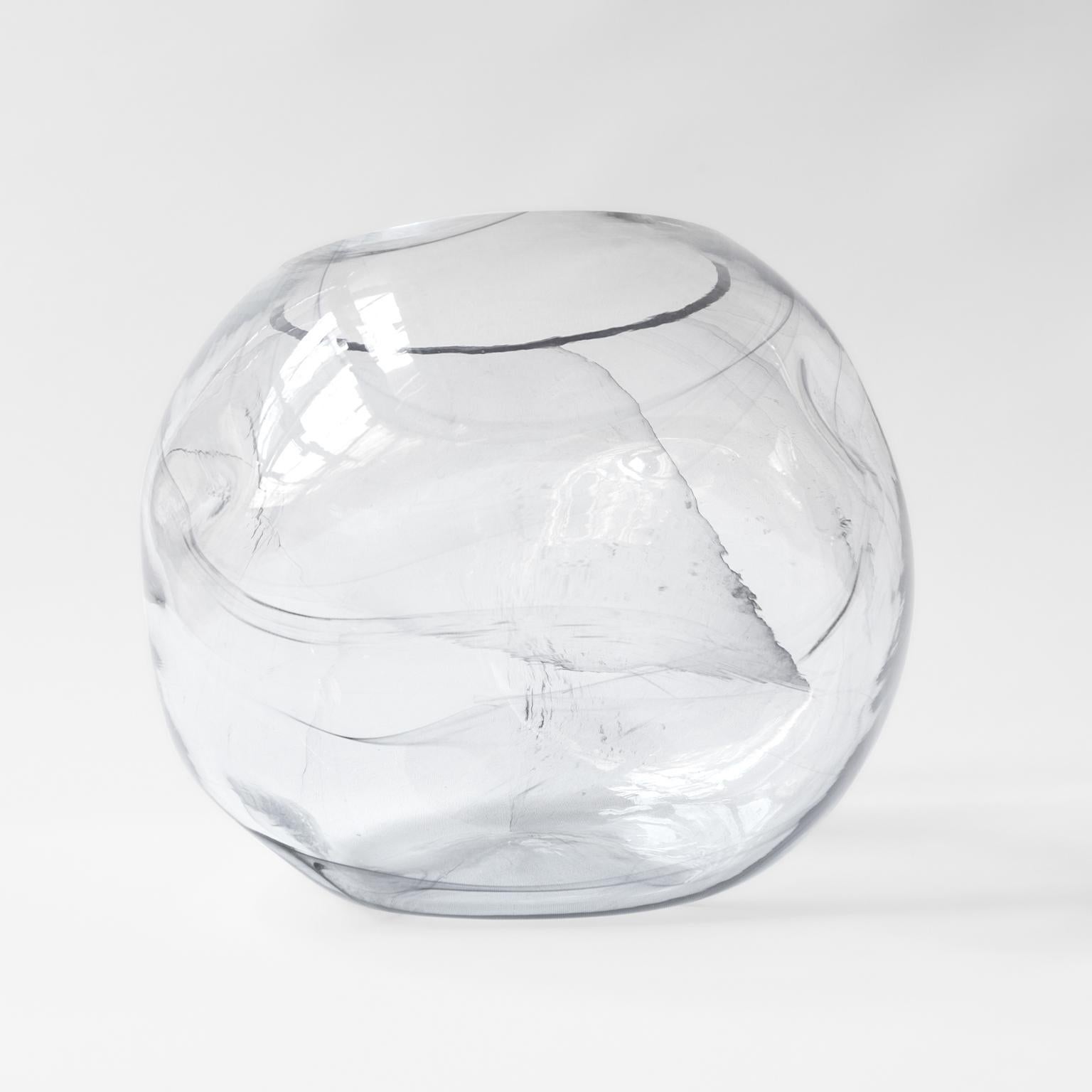 Contemporary Blown Glass Bubble Vase