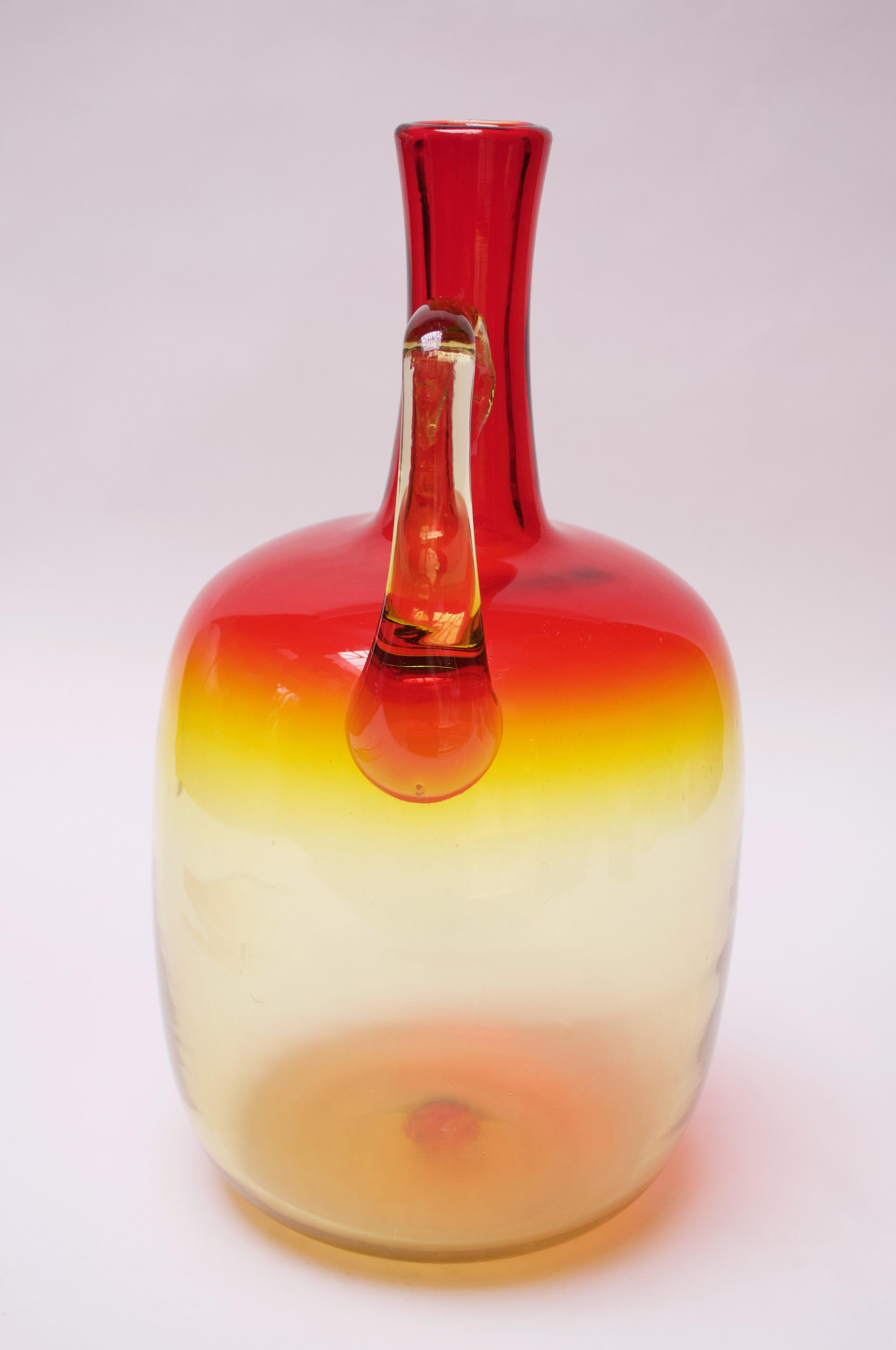 Blown Glass Decanter with 