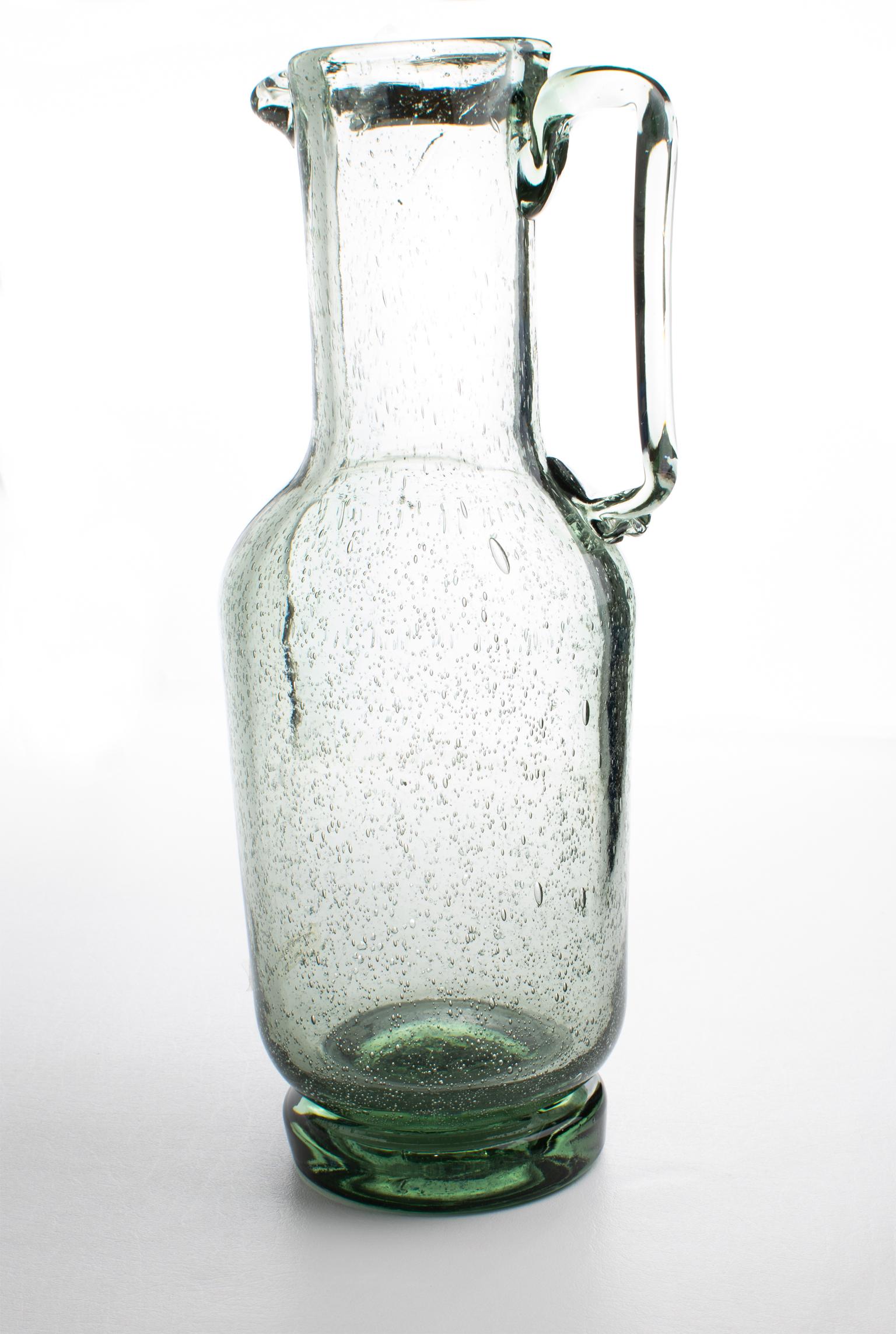 Mid-Century moderno Caraffa decorativa in vetro soffiato di Verrerie de Bendor, Francia, circa 1960 in vendita