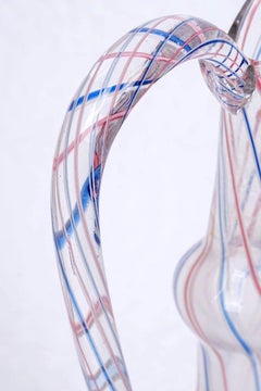 Blown Glass Ewer - Murano - Art Nouveau - Period: Early 20th Century