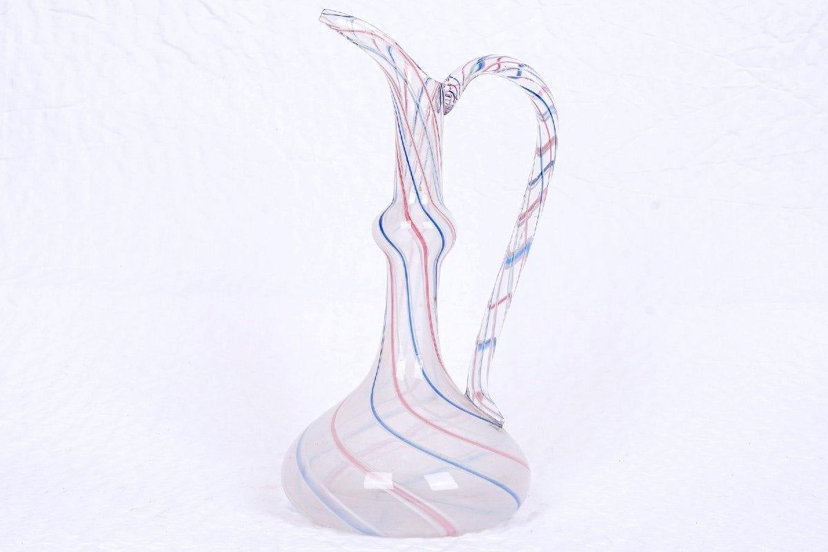 20ième siècle Aiguière en verre soufflé de Murano - Art Nouveau - Période : Début du 20ème siècle en vente