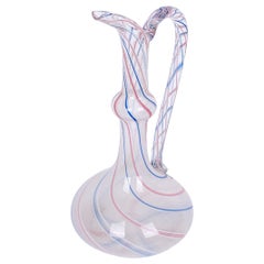 Blown Glass Ewer - Murano - Art Nouveau - Period: Early 20th Century