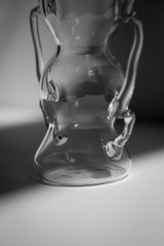 Blown Glass "Ghost 5" Vessel by Dima Srouji