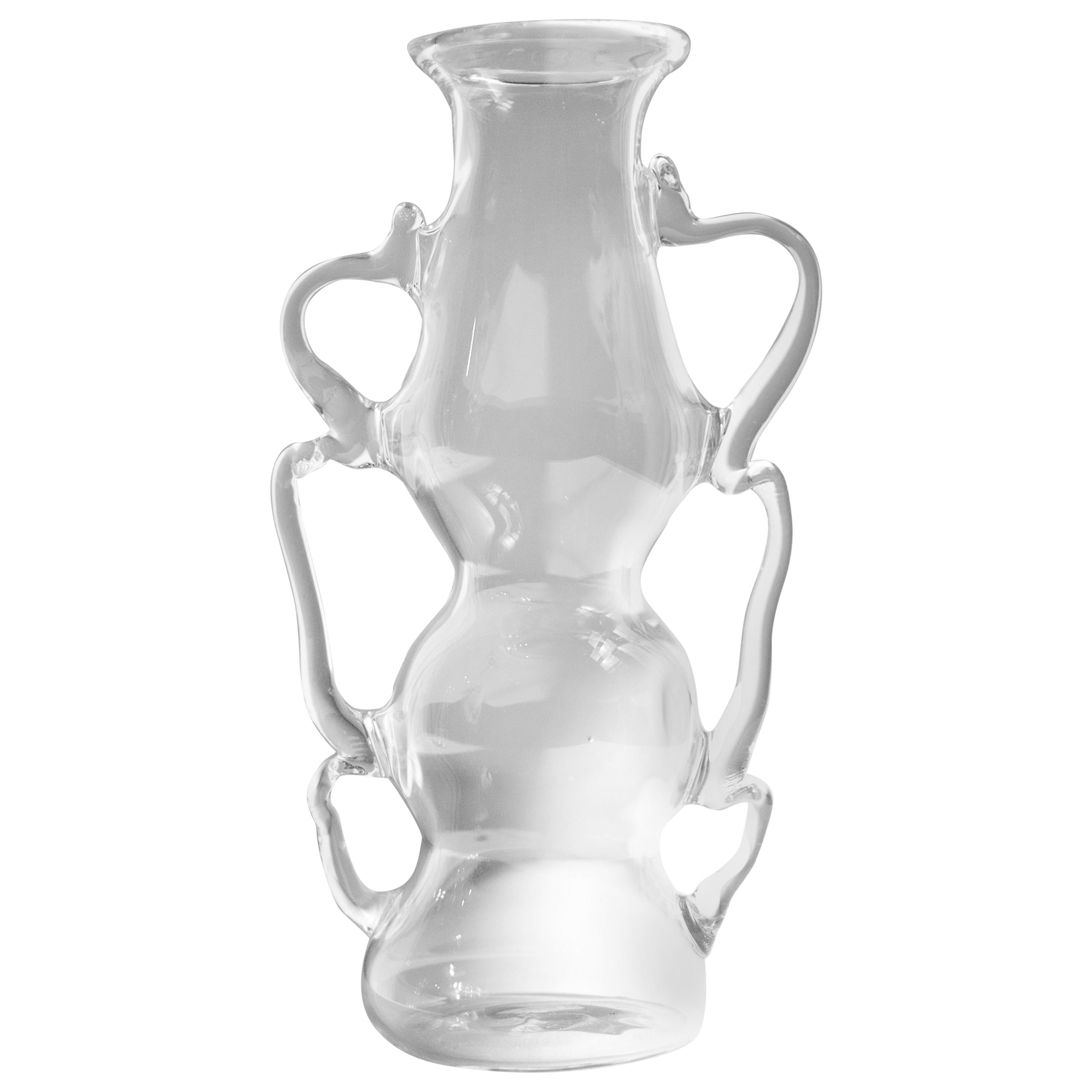 Blown Glass "Ghost 5" Vessel by Dima Srouji