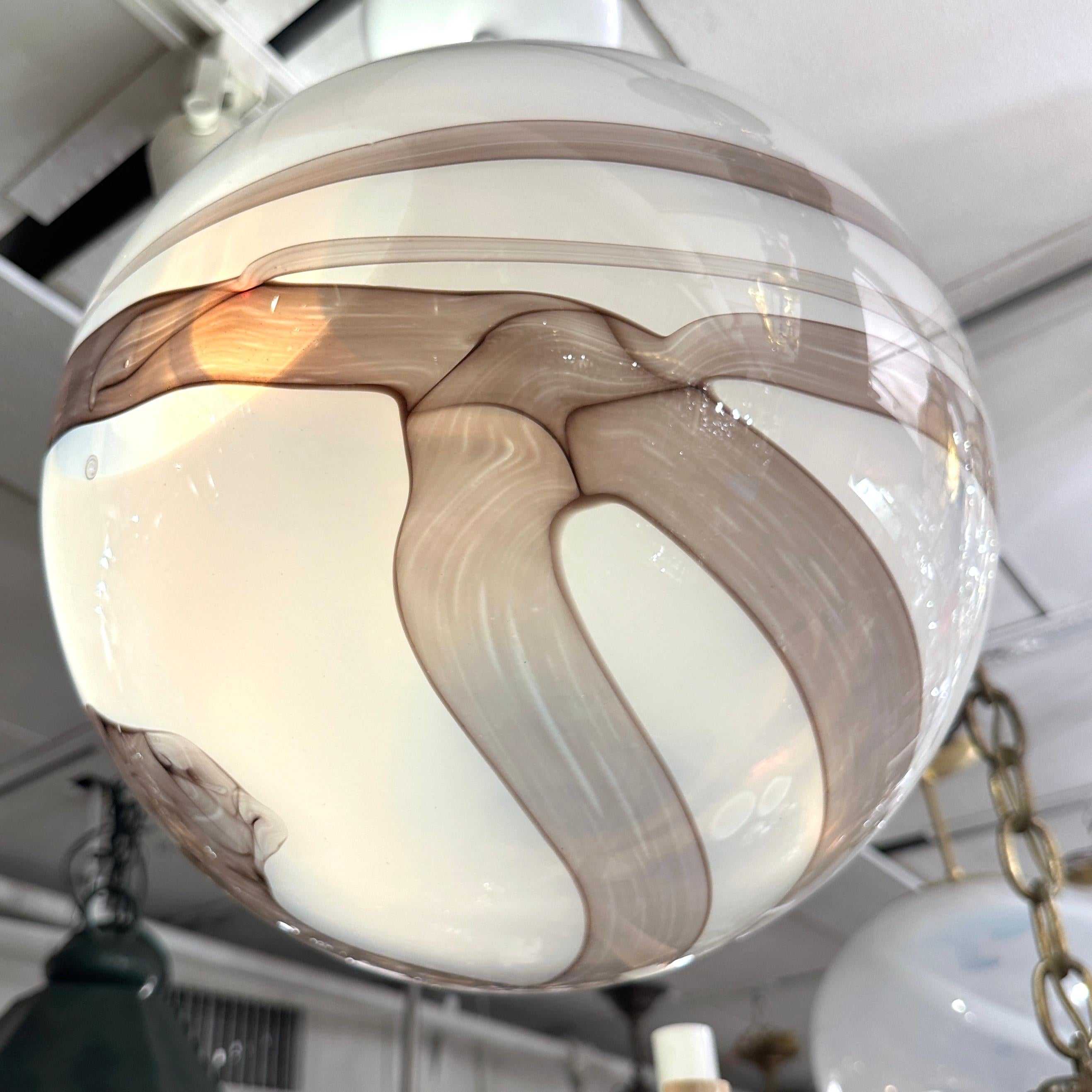 Blown Glass Globe Lantern For Sale 1