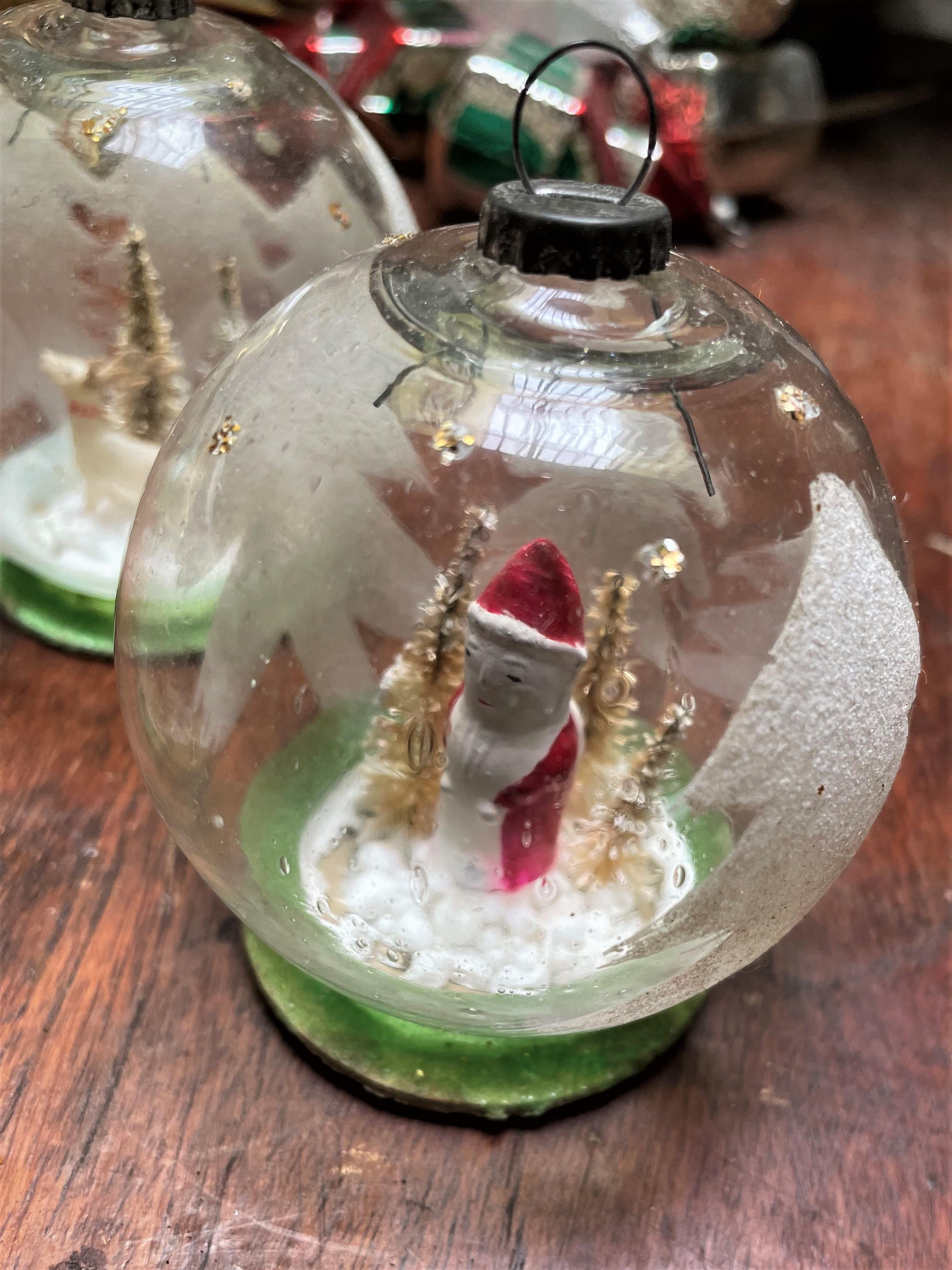 vintage diorama christmas ornaments