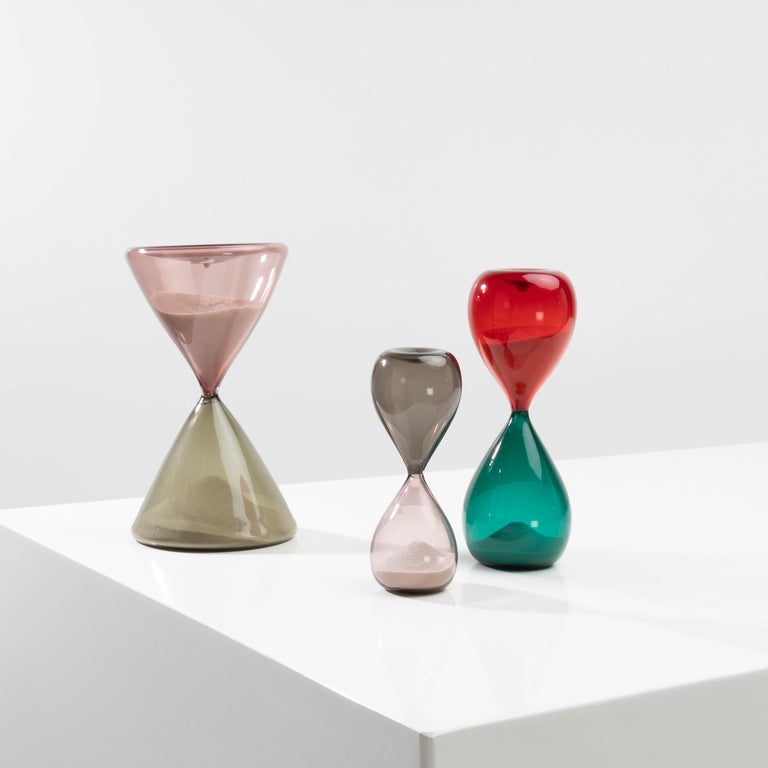 Blown Glass Hourglass 'from the Clessidra Series' by Paolo Venini, Italy For Sale 4