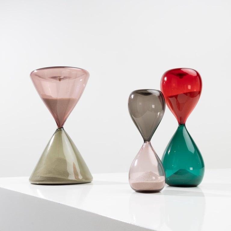 Blown Glass Hourglass 'from the Clessidra Series' by Paolo Venini, Italy For Sale 5