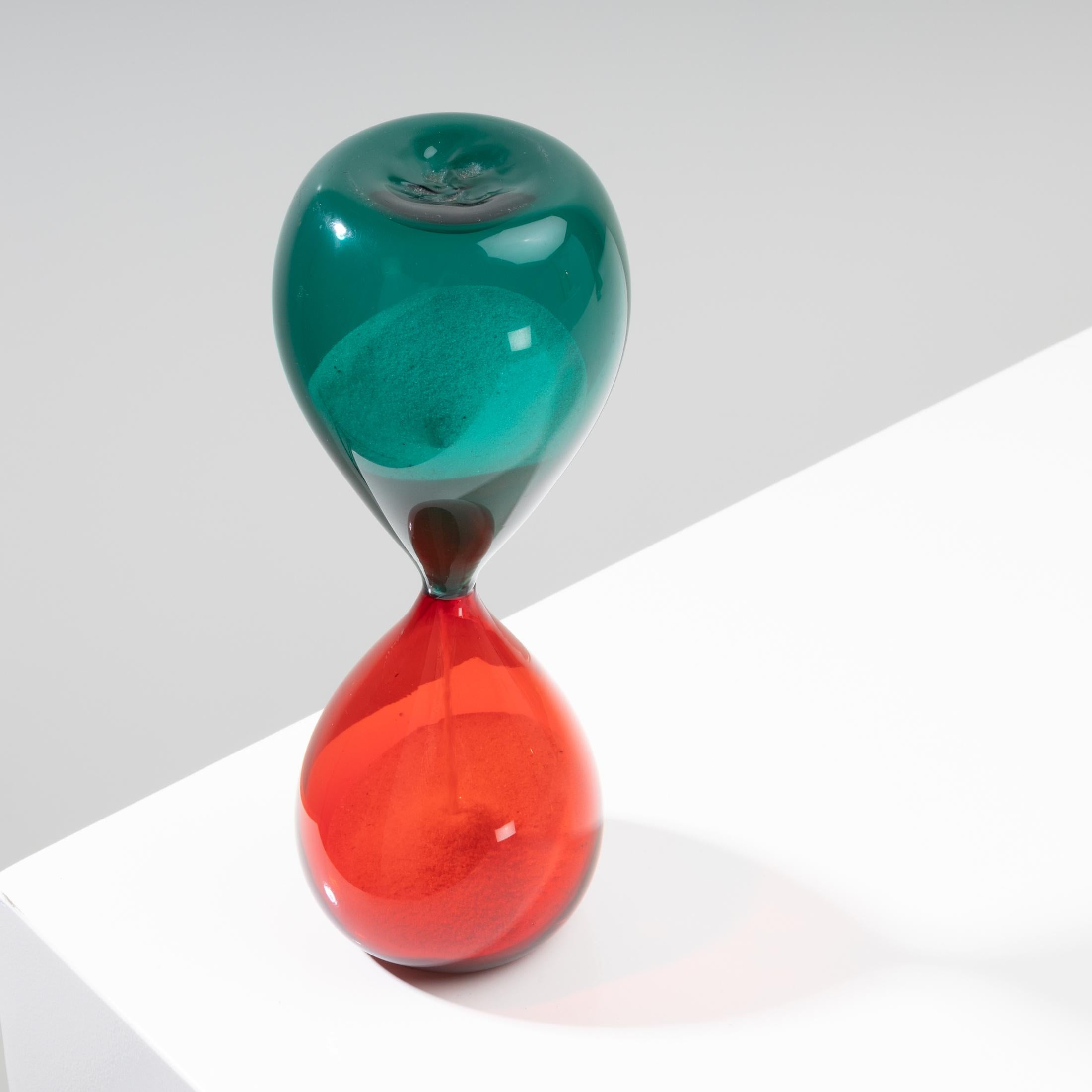 Mid-Century Modern Blown Glass Hourglass 'from the Clessidra Series' by Paolo Venini, Italy For Sale