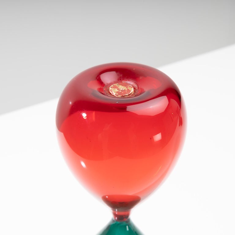 20th Century Blown Glass Hourglass 'from the Clessidra Series' by Paolo Venini, Italy For Sale