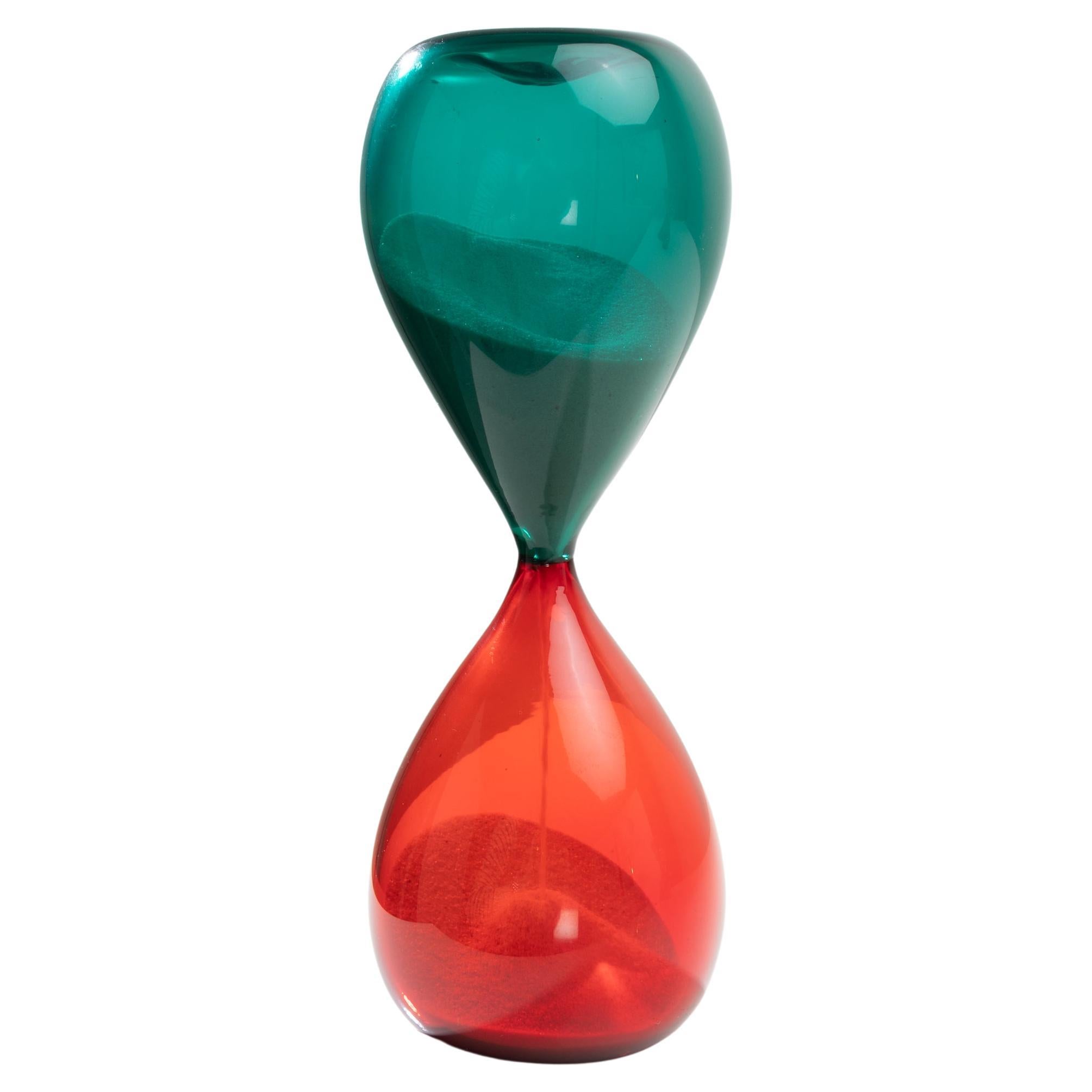 Blown Glass Hourglass 'from the Clessidra Series' by Paolo Venini, Italy For Sale
