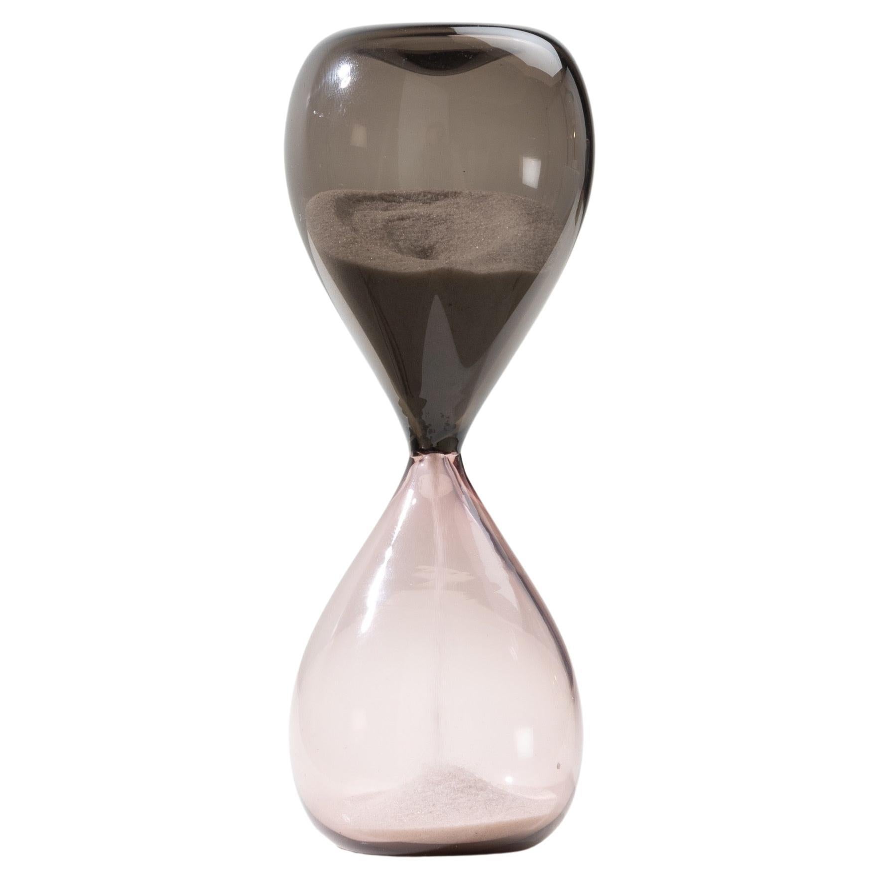 Blown Glass Hourglass 'from the Clessidra Series' by Paolo Venini, Italy