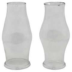 Blown Glass Hurricane Shades, circa 1830