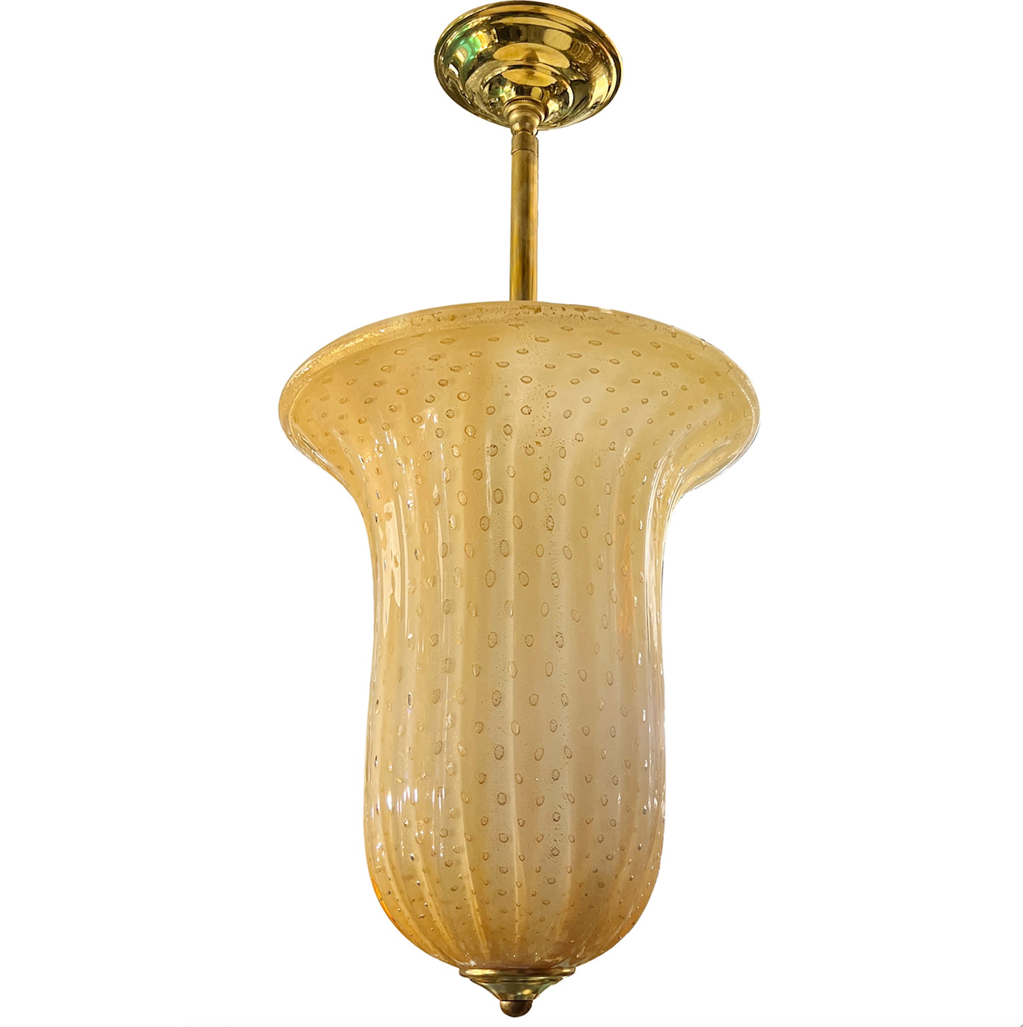 Blown Glass Italian Lantern For Sale