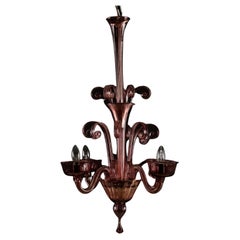 Blown Glass Murano Chandelier, Early 20th Century