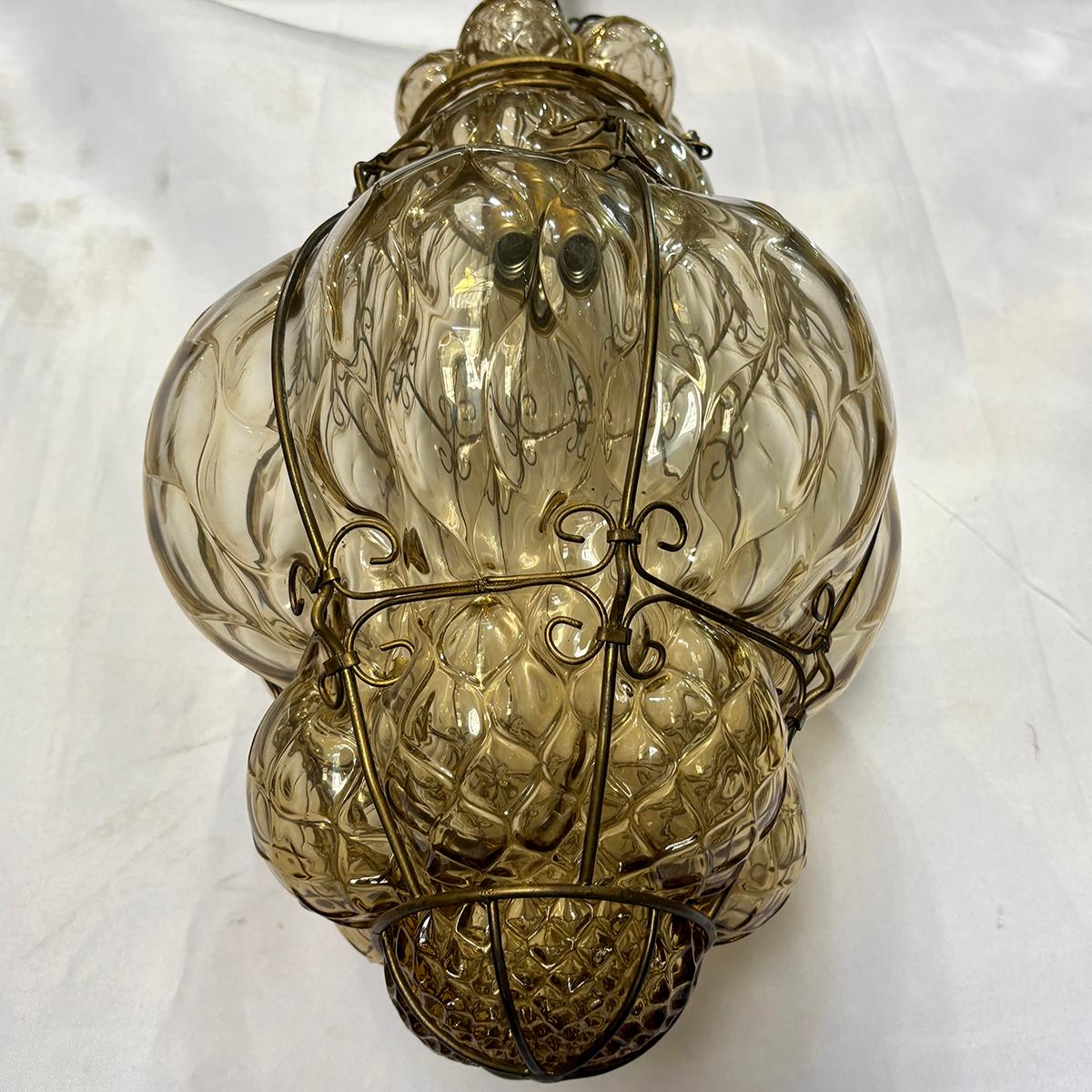 Laterne aus geblasenem Murano-Glas im Zustand „Gut“ im Angebot in New York, NY