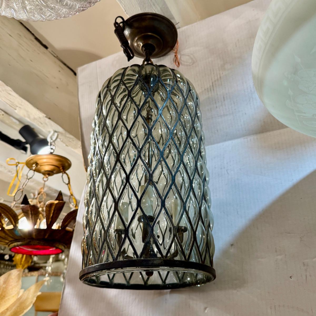 Laterne aus geblasenem Murano-Glas im Angebot 3