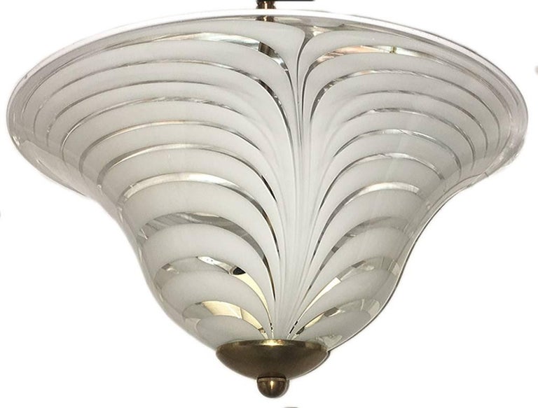 Blown Glass Murano Light Fixture For Sale at 1stDibs