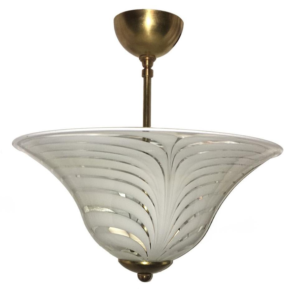 Blown Glass Murano Light Fixture