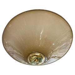 Lámpara de cristal soplado de Murano