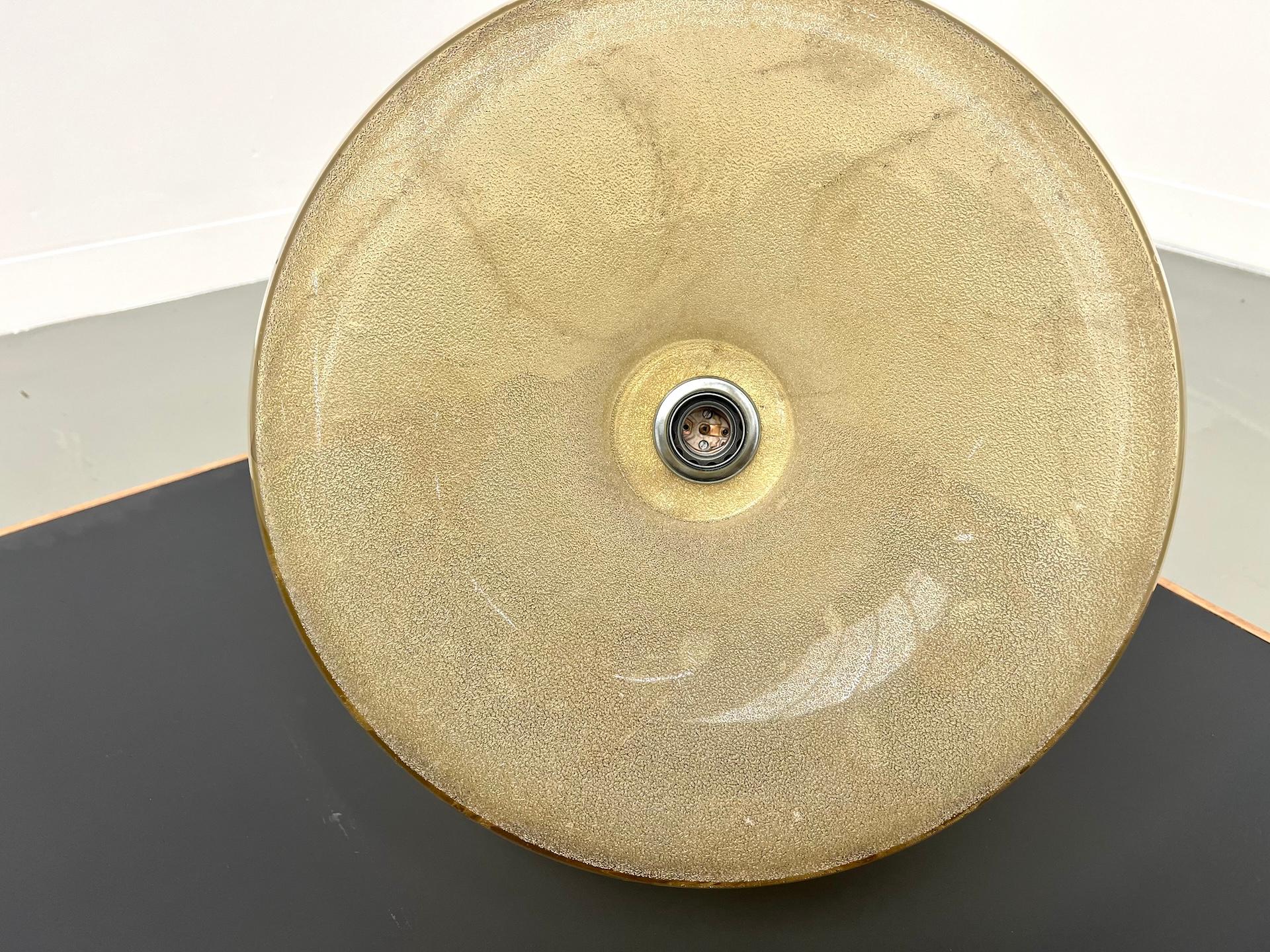 Italiano Lampada a sospensione in pasta di vetro soffiato, anni '70 in vendita