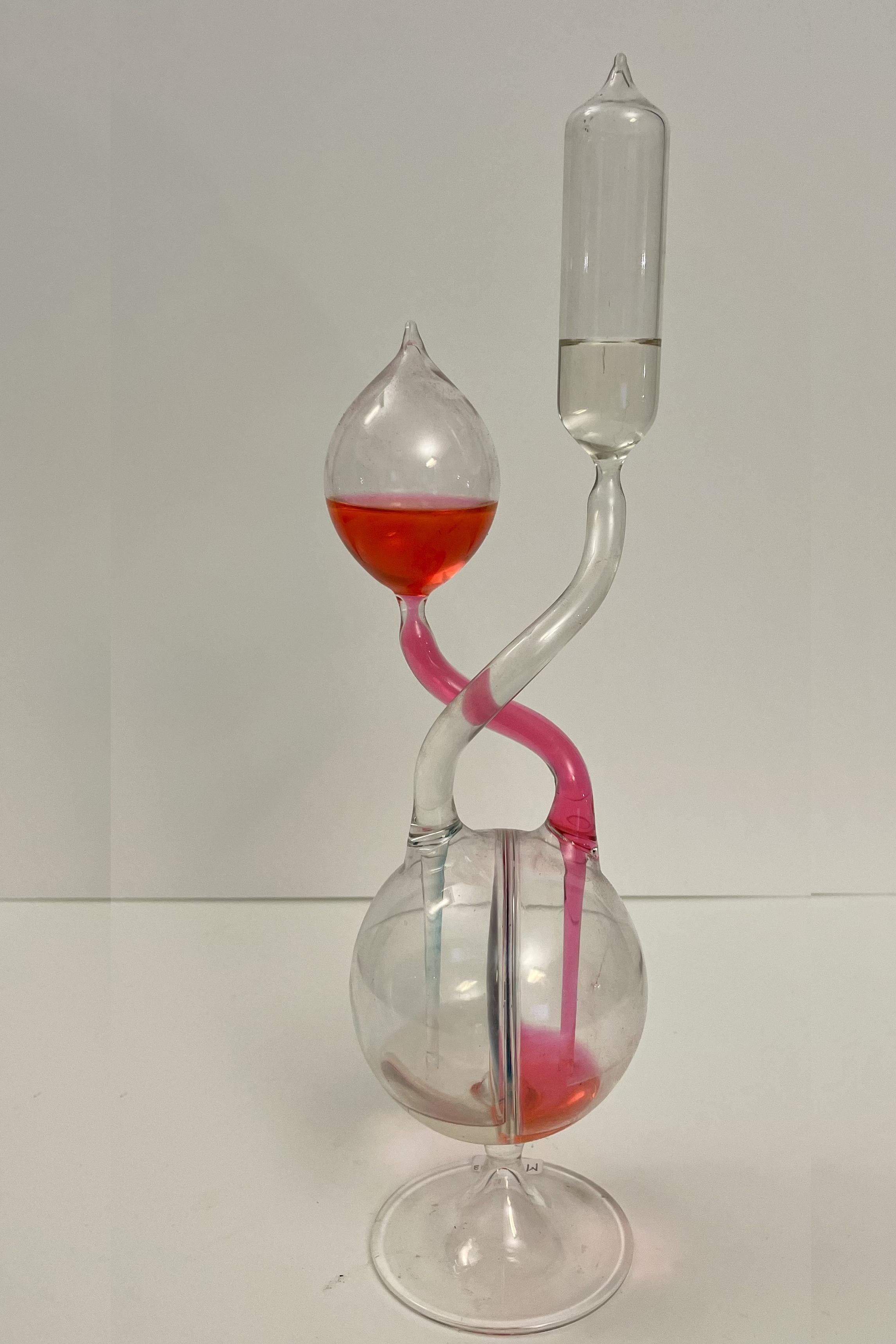 Blown glass scientific instrument, Italy 1900.  For Sale 4