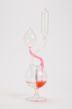 Blown glass scientific instrument, Italy 1900.