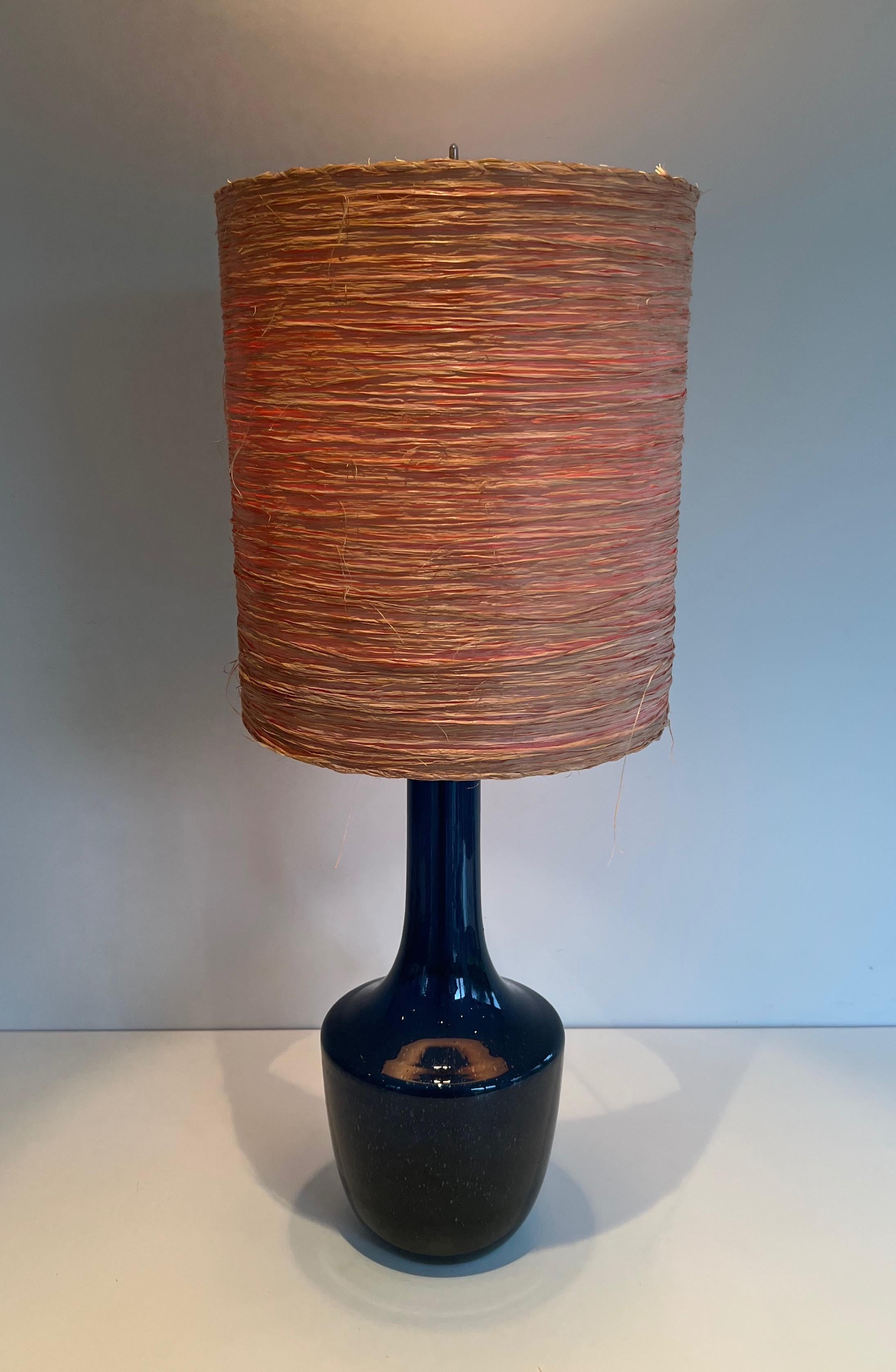 Blown Glass Table Lamp For Sale 1