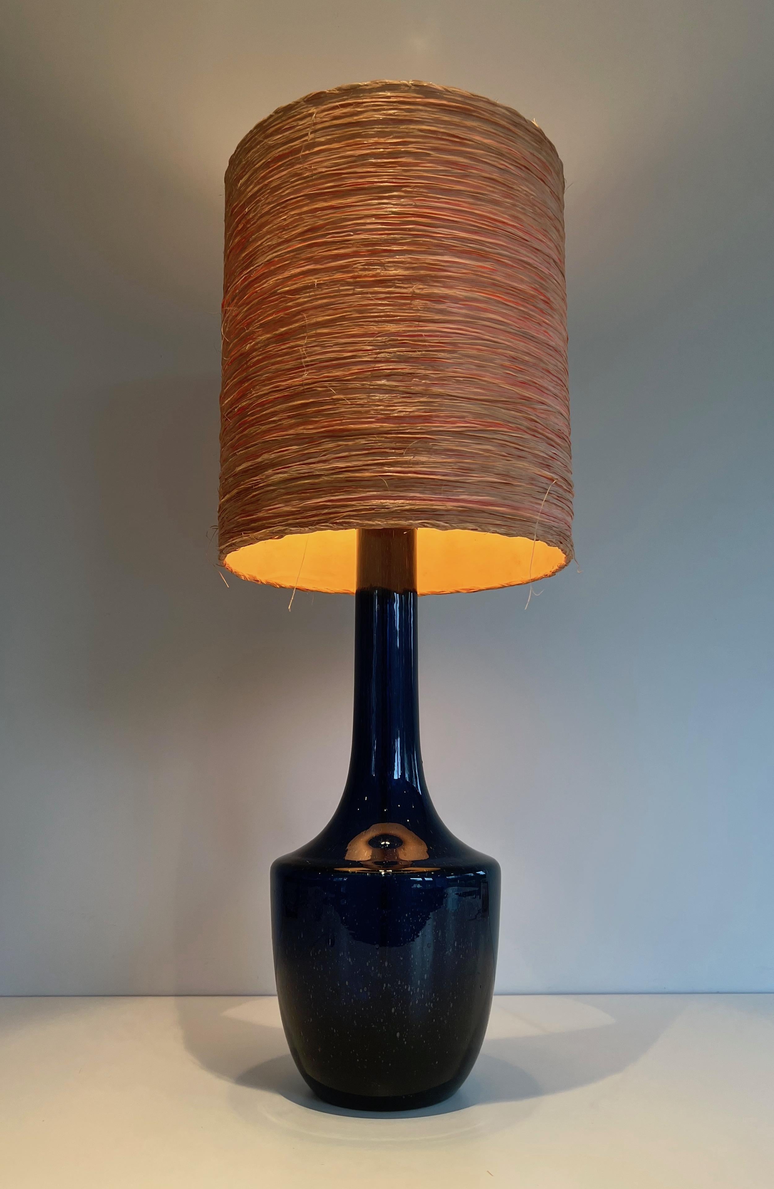 Blown Glass Table Lamp For Sale 2