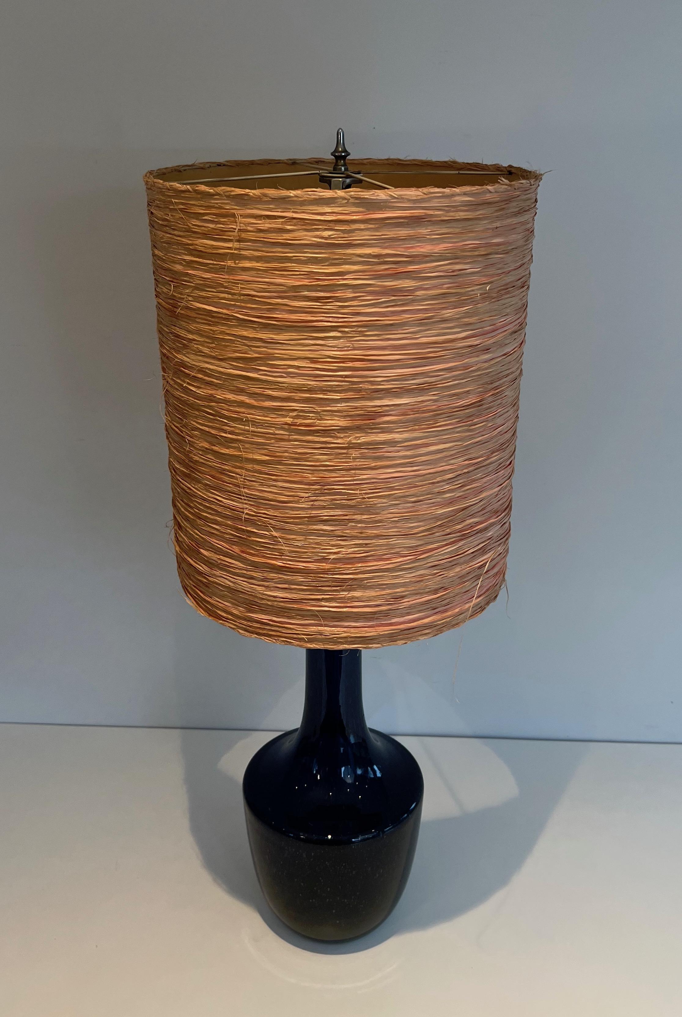 Blown Glass Table Lamp In Good Condition For Sale In Marcq-en-Barœul, Hauts-de-France