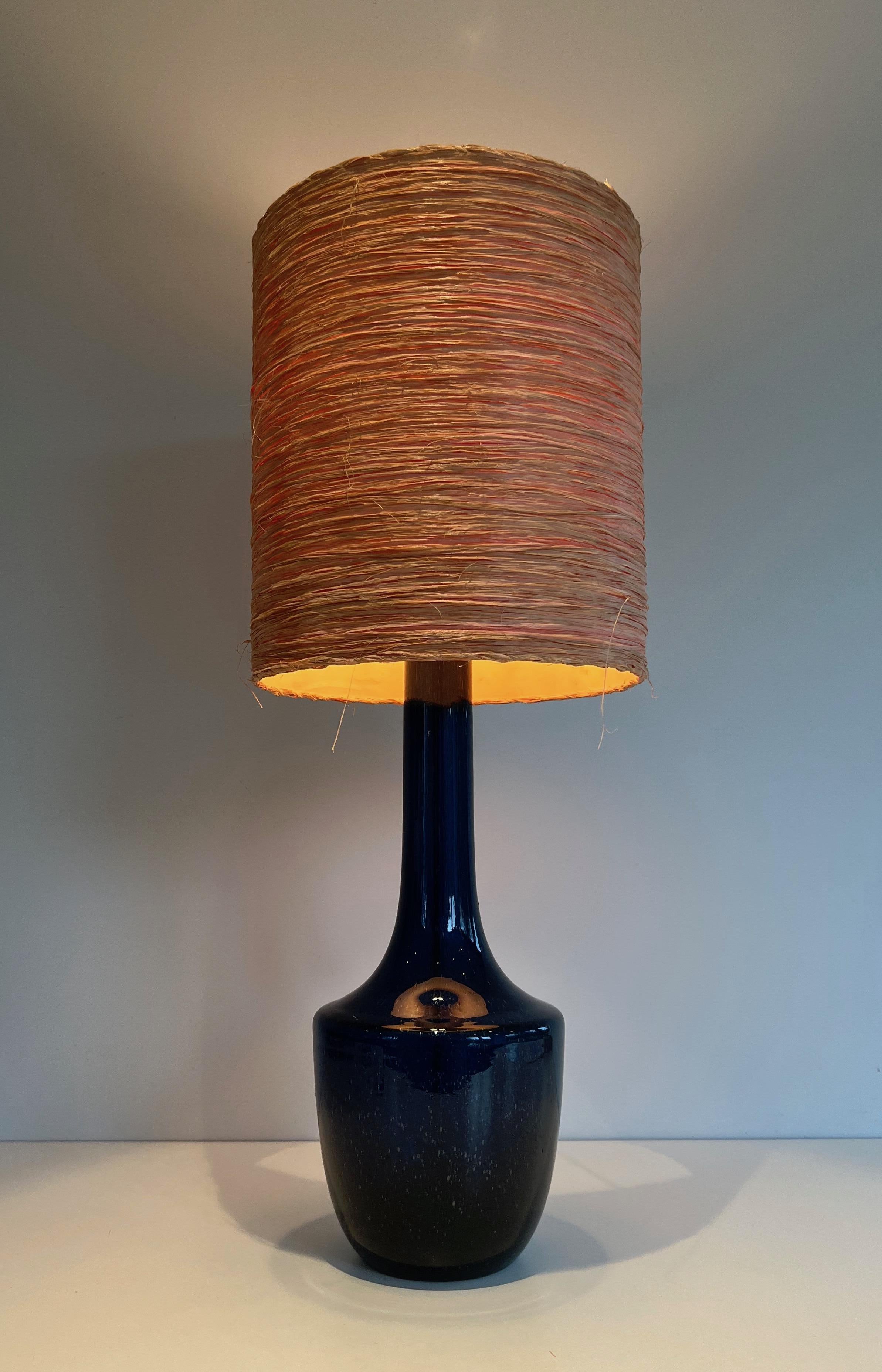 Late 20th Century Blown Glass Table Lamp For Sale