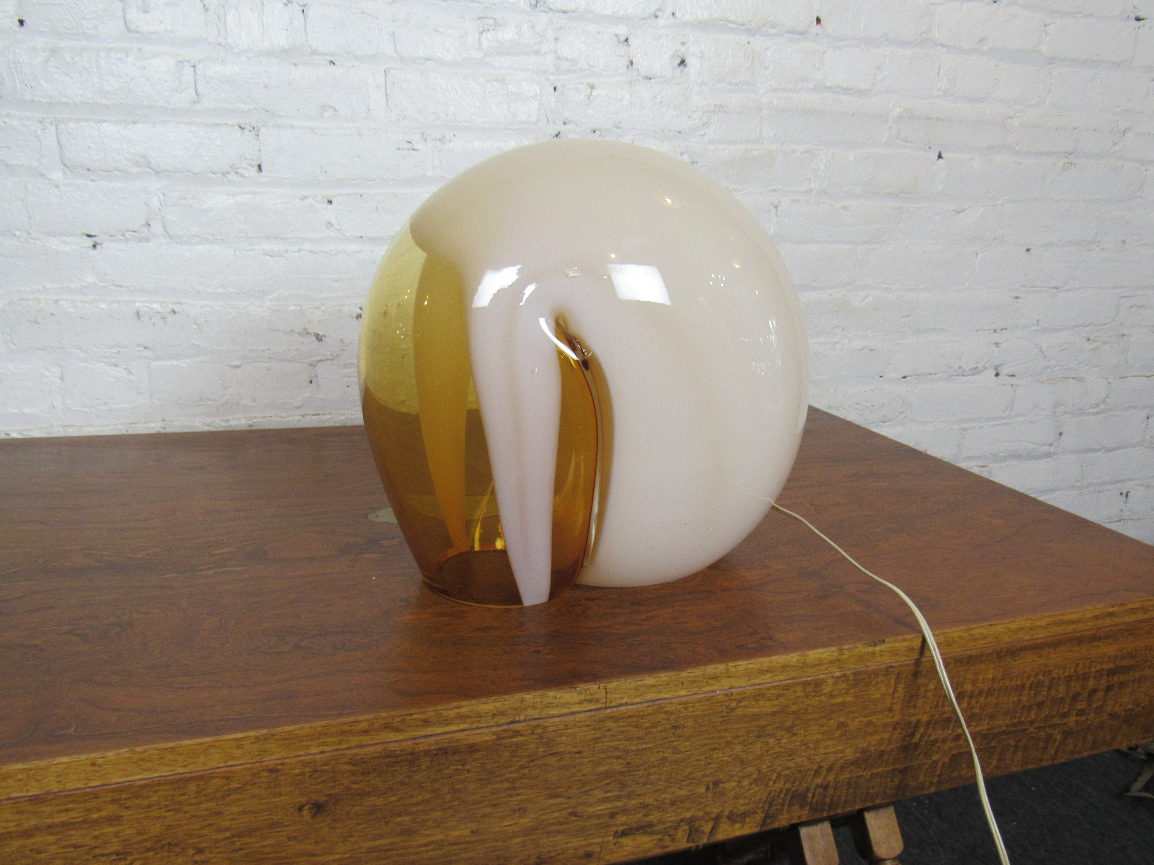 Mid-Century Modern Blown Glass Table Lamp
