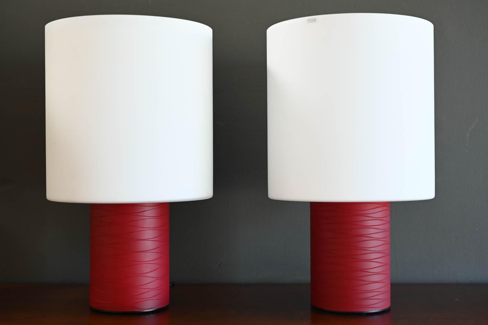 Mid-Century Modern Blown Glass Table Lamps by Carlo Nason for Itre, ca. 2005 For Sale