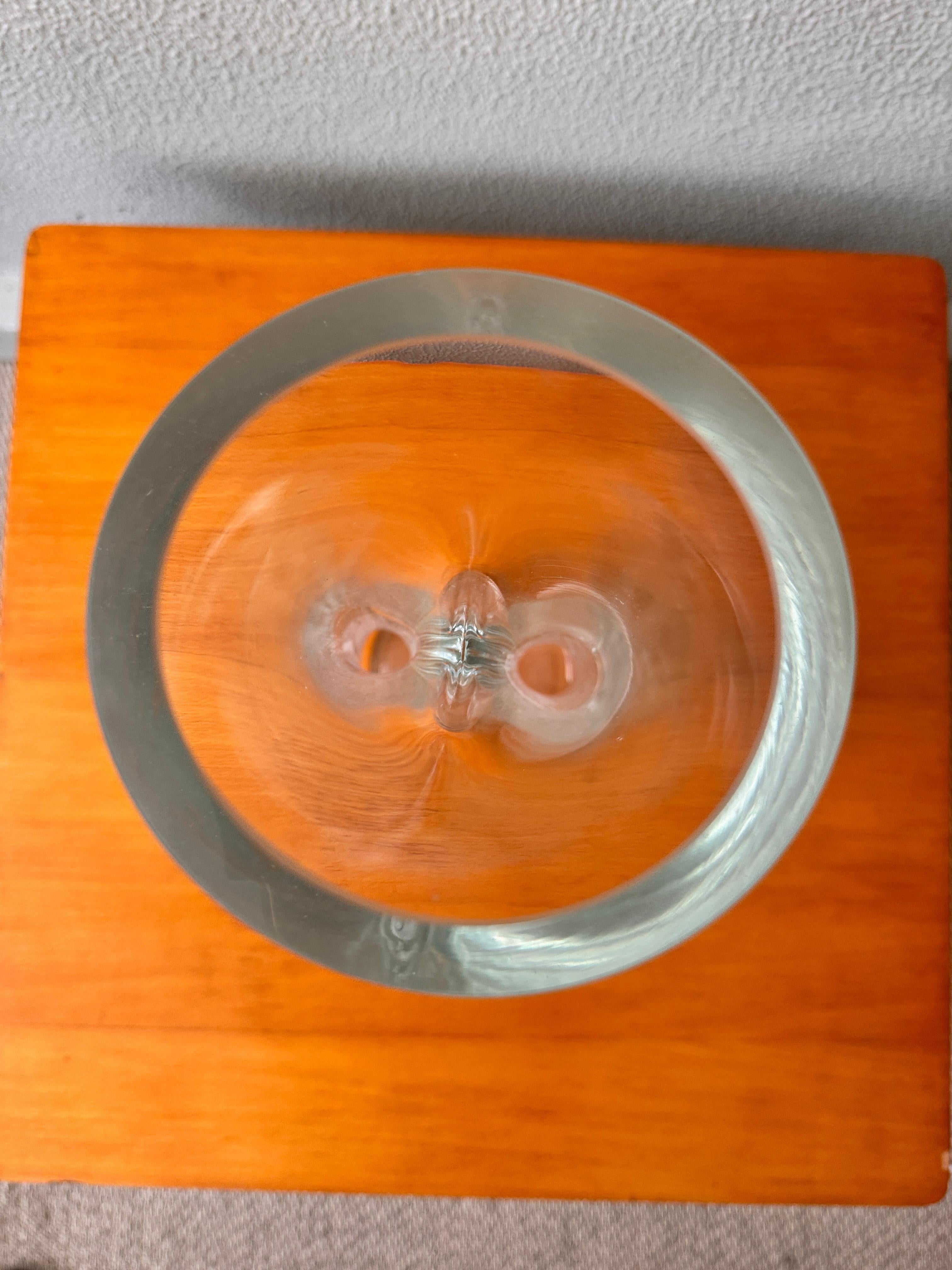 Vaso in vetro soffiato di Toni Zuccheri per Ve Art, anni '60 in vendita 2