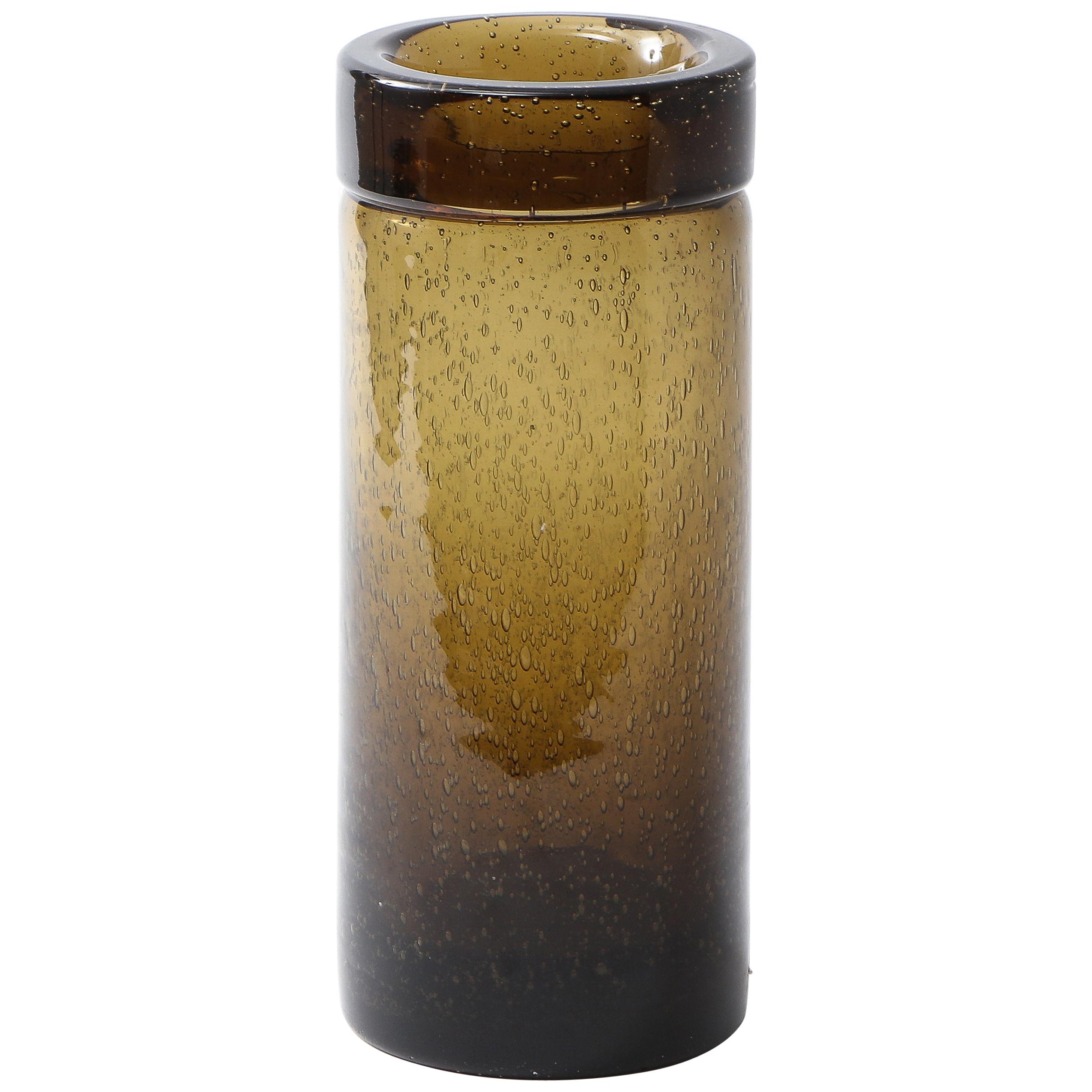 Vaso in vetro soffiato di Verrerie de Bendor in vendita