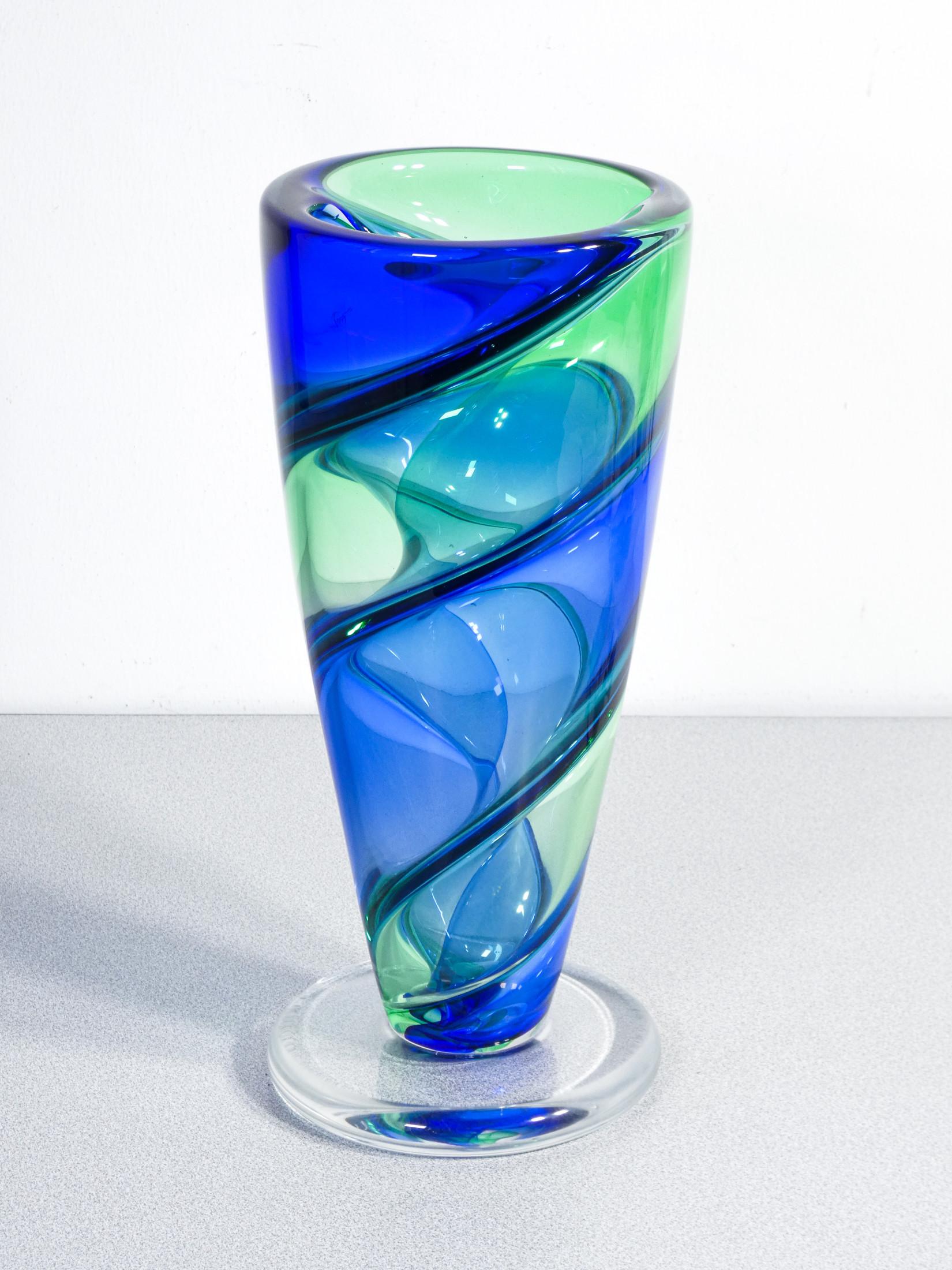 Blown Glass Vase, Fornace Mian, 