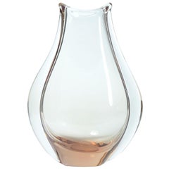 Blown Glass Vase in Brown Shadows, Czechoslovakia, 1960s