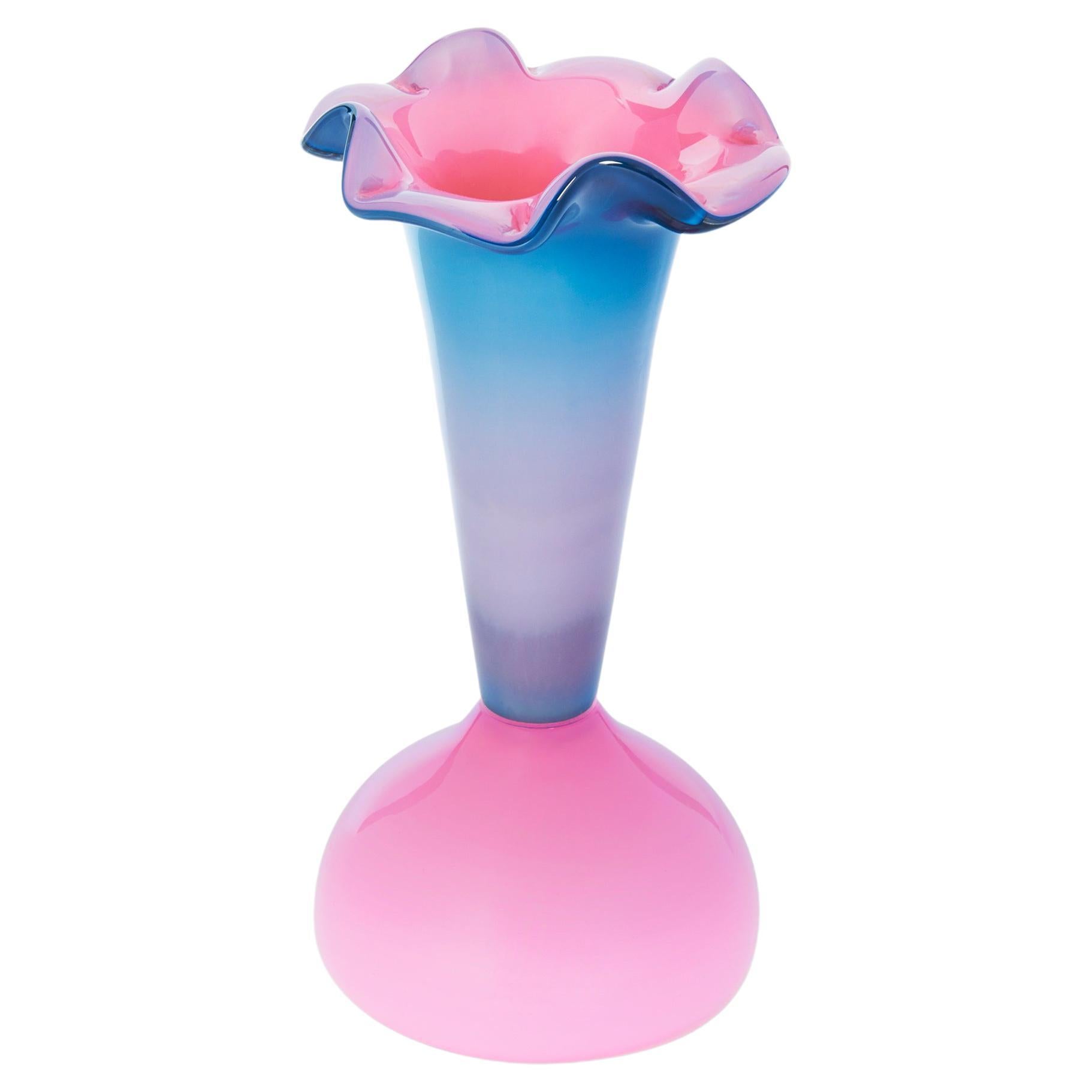 Vase aus geblasenem Glas Olu Nelum von Pierre Marie im Angebot