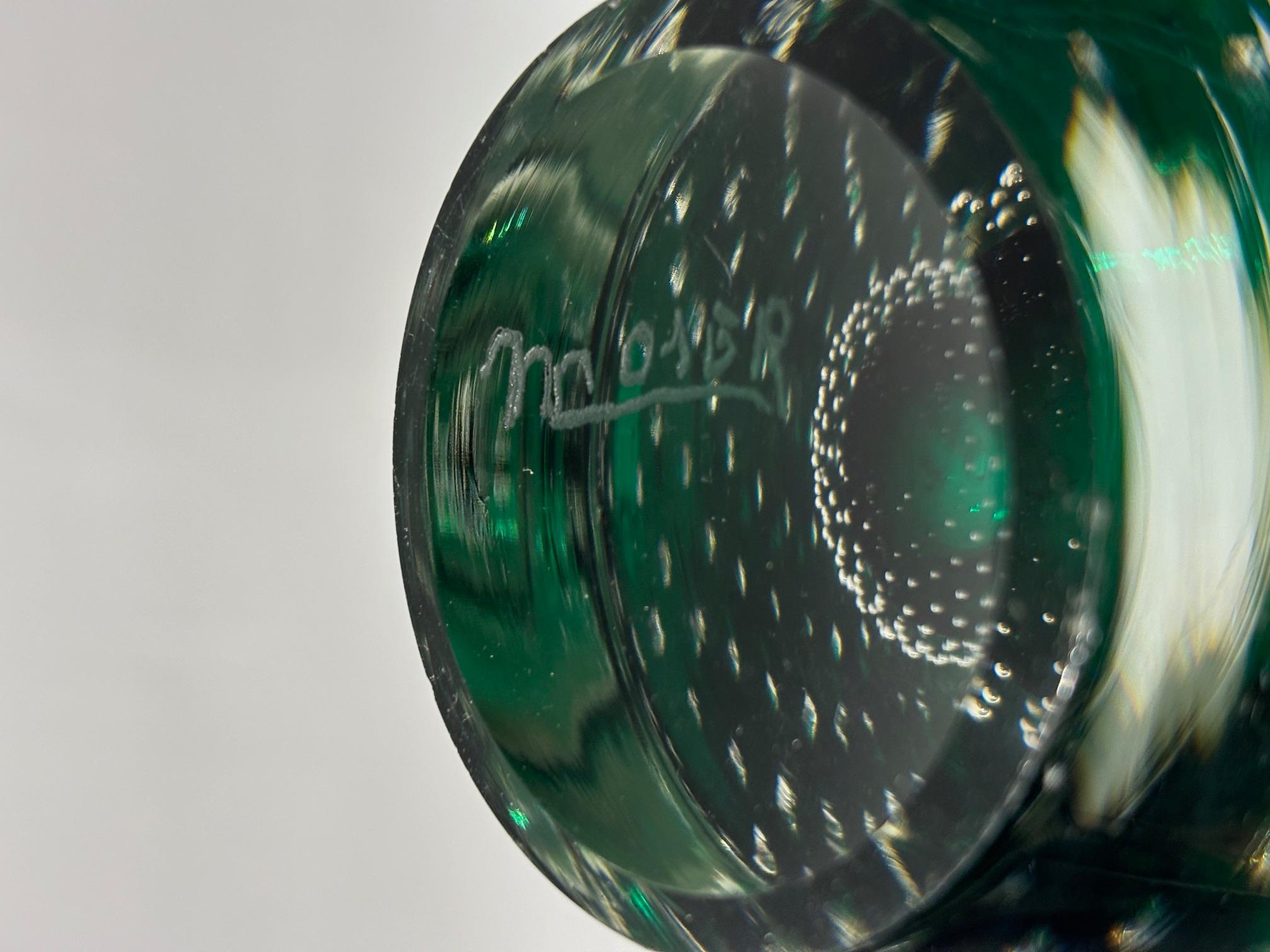 Vaso in vetro soffiato, Theresienthal Glasswerke, 1960 in vendita 1