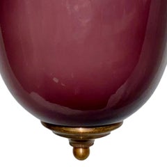 Blown Murano Amethyst Glass Light Fixture