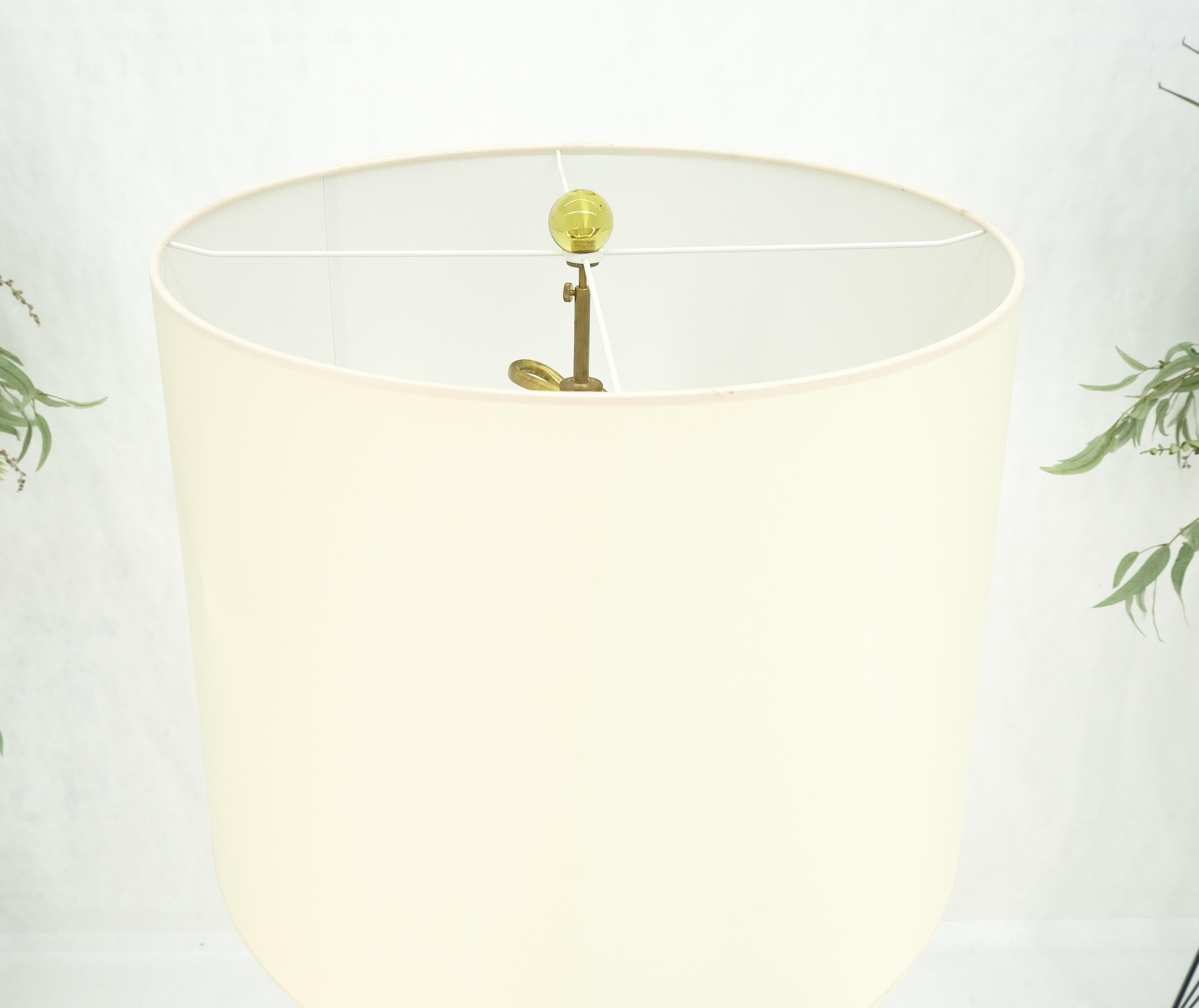 Blown Murano Glass & Brass c1950s Base Mid Century Modern Floor Lamp MINT  For Sale 3