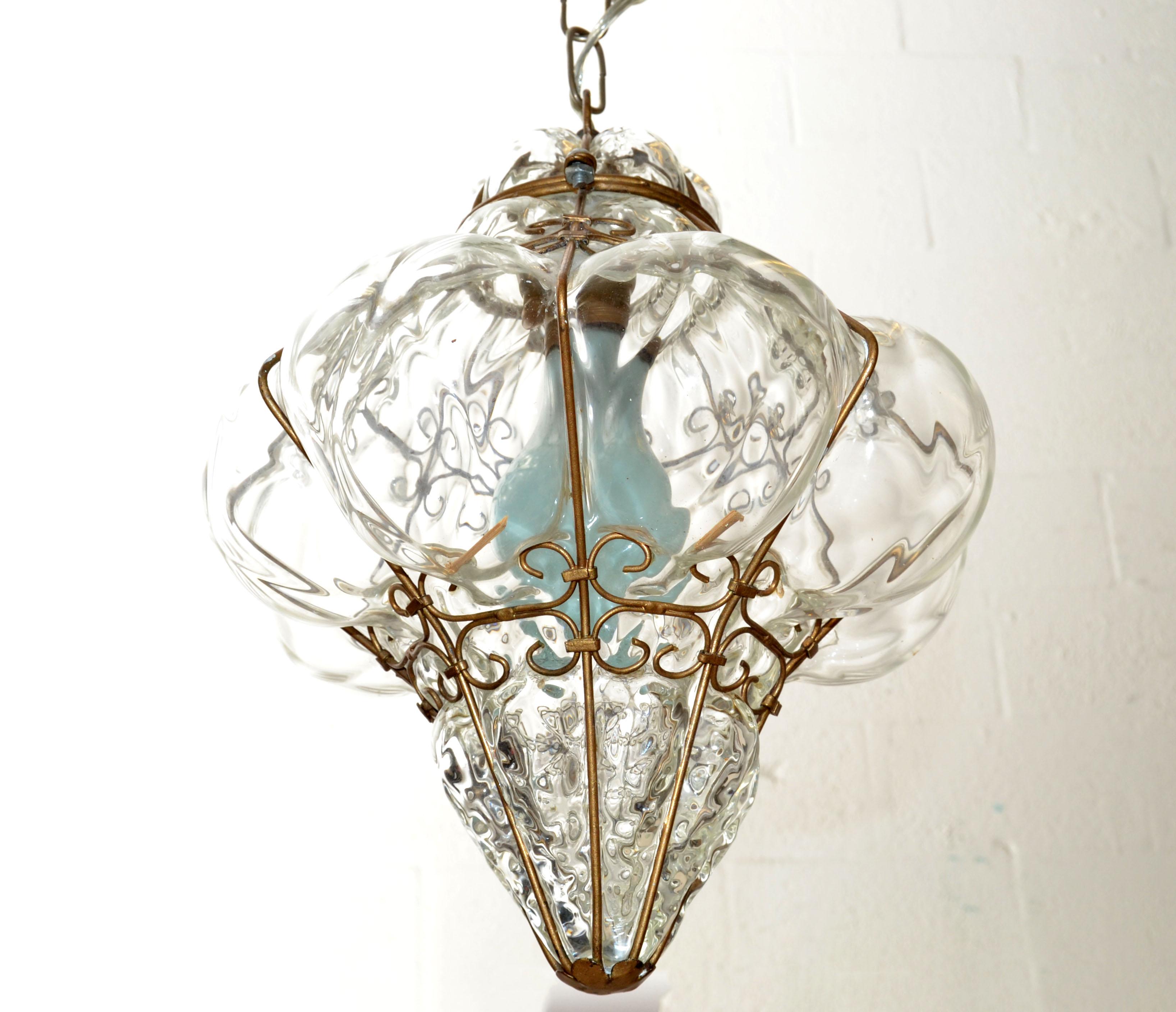 blown glass lantern