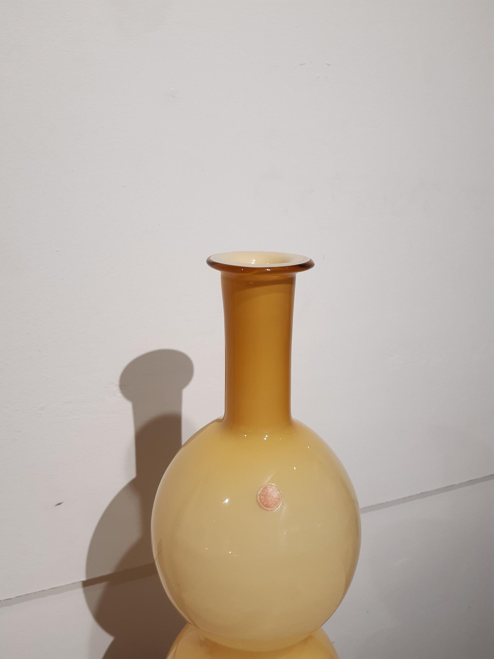 Blown Murano Glass Vase, 1970s, Italy For Sale 4