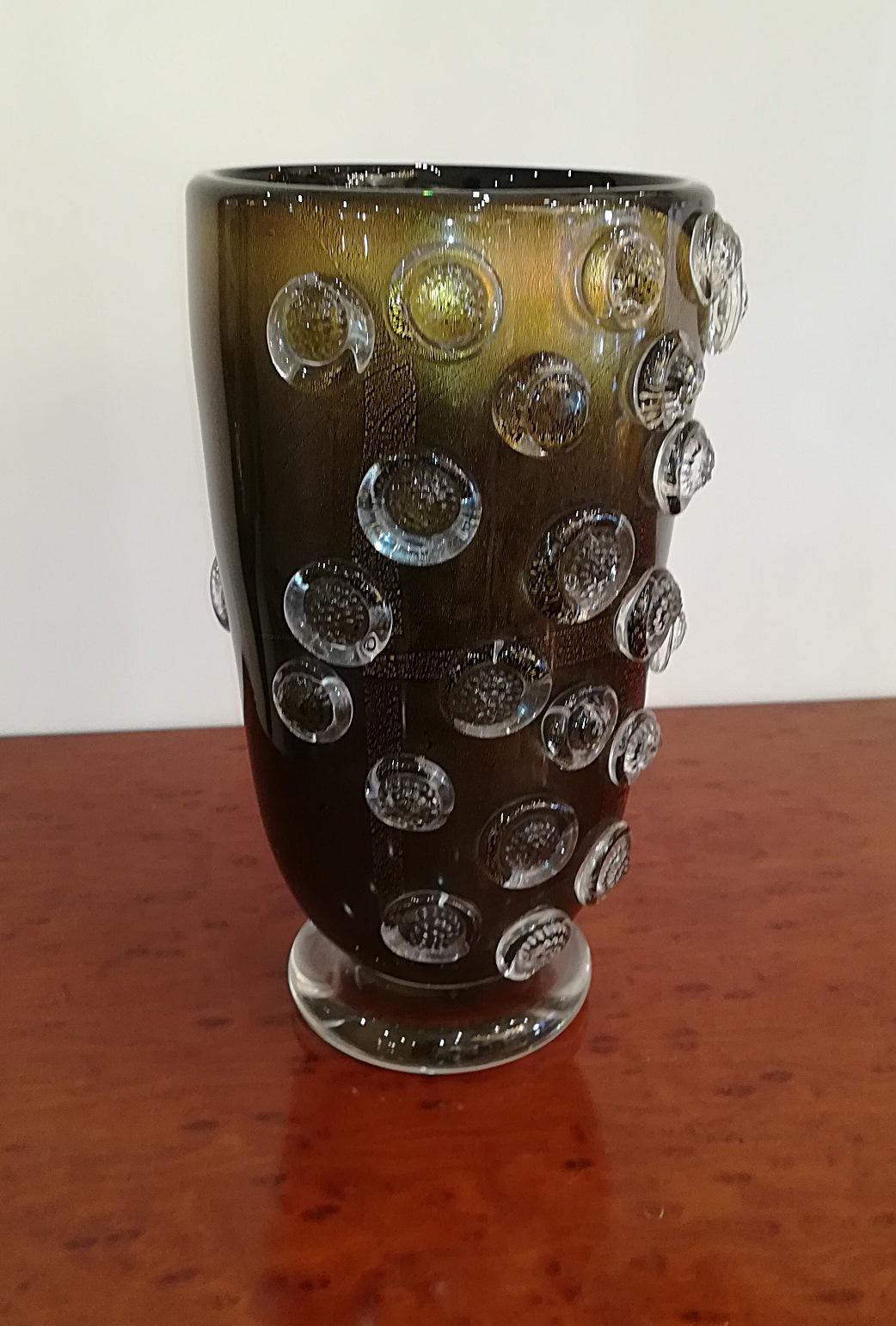 Modern Blown Murano Glass Vase