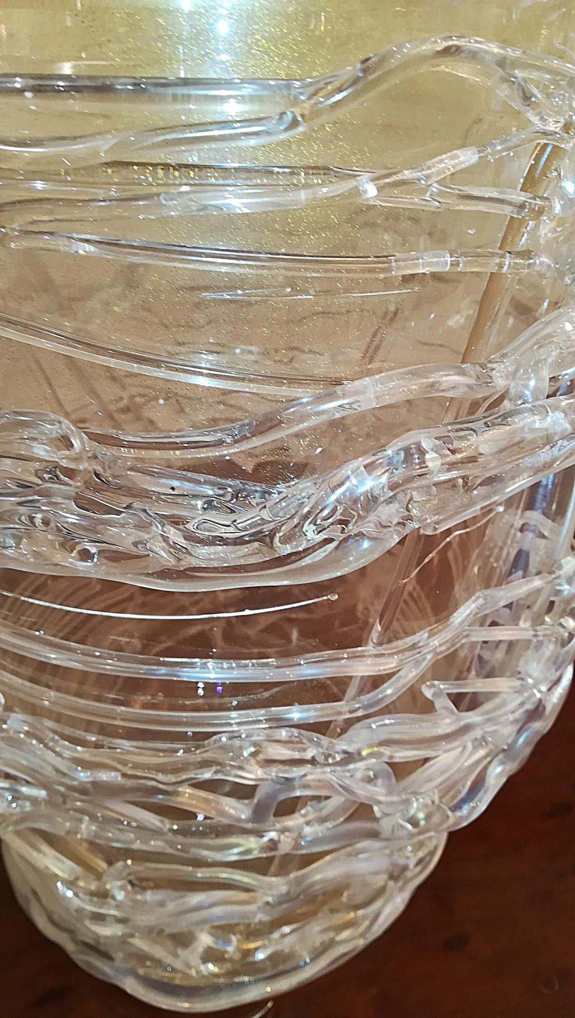 Blown Murano Glass Vase In Excellent Condition In Saint-Ouen, FR