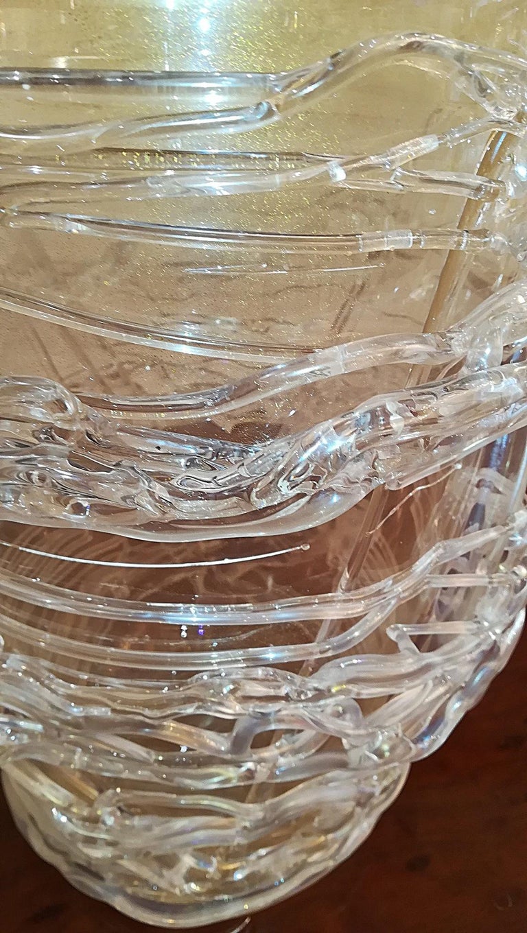 Blown Murano Glass Vase In Excellent Condition For Sale In Saint-Ouen, FR